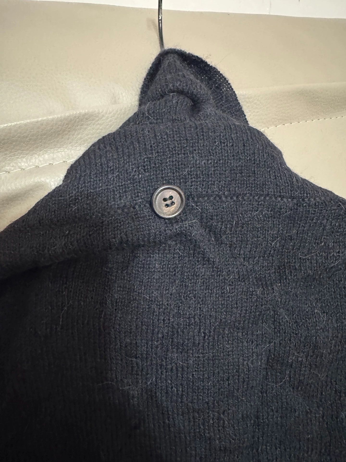 Ann Demeulemeester Ann Demeulemeester 00s Alpaca Wool Irregular Collar Coat Size US S / EU 44-46 / 1 - 4 Thumbnail