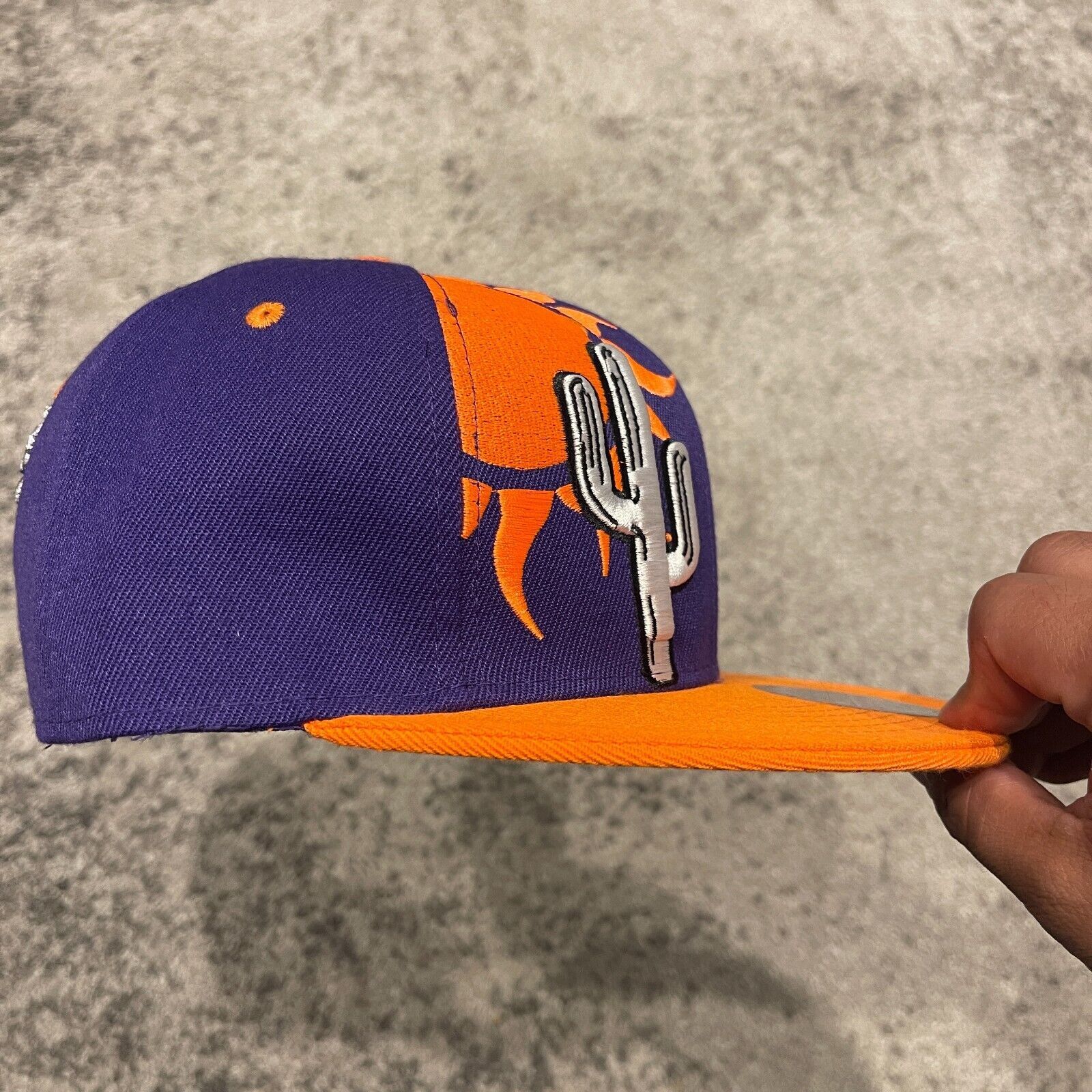 Supreme Phoenix New Leader Splash Snapback Hat Purple Orange Sports Size ONE SIZE - 6 Thumbnail