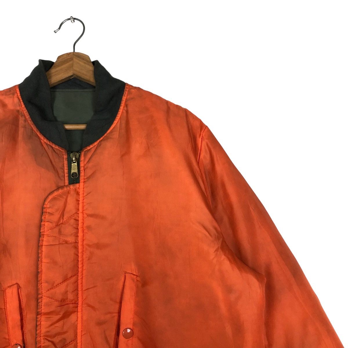 Japanese Brand 🔥Vtg Reversible Bomber Jacket Military Design Issey Miyake Size US M / EU 48-50 / 2 - 17 Thumbnail