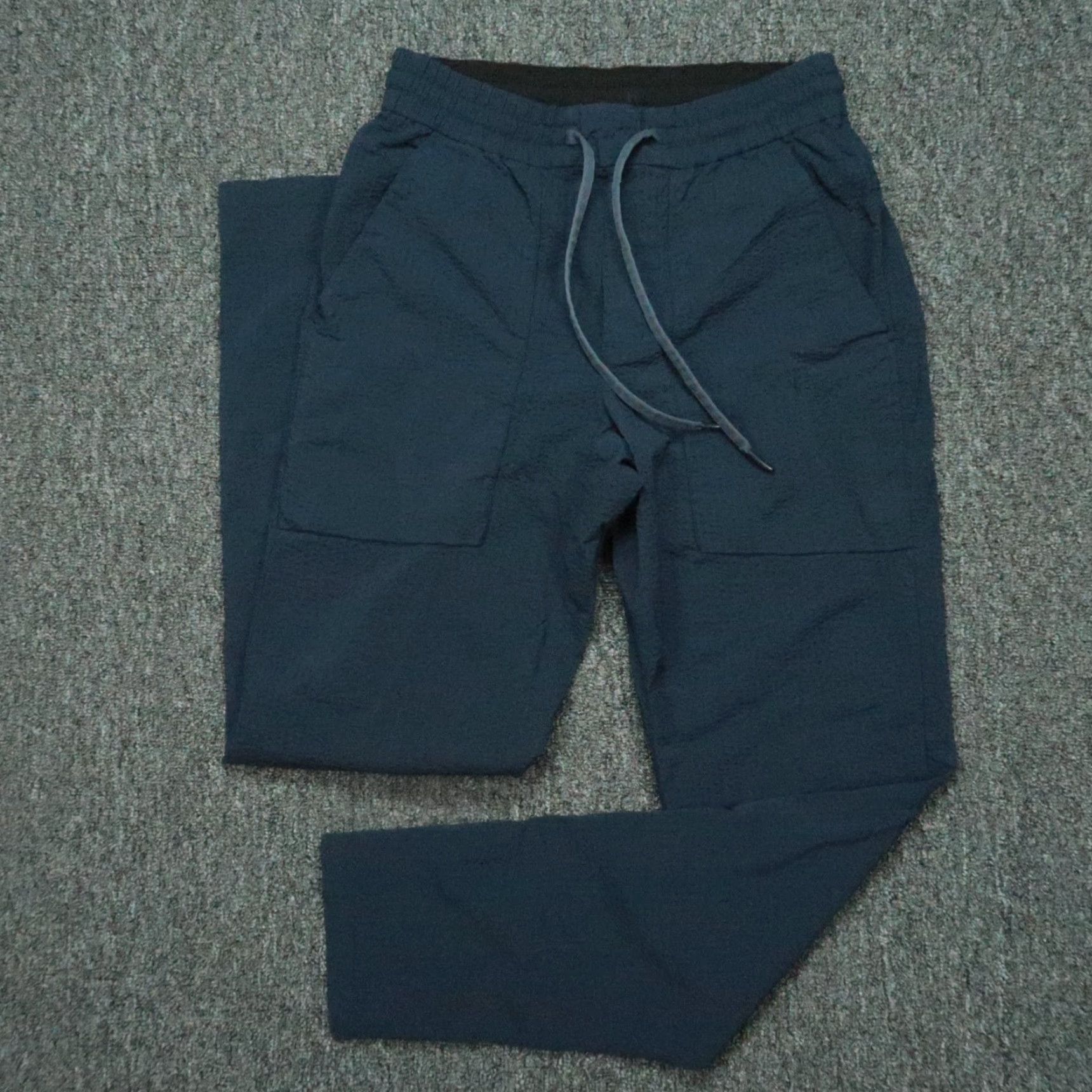 Lululemon Lululemon Pants Men Small Blue Bowline Seersucker Lightweight Zip Pocket Pants Size US 29 - 2 Thumbnail