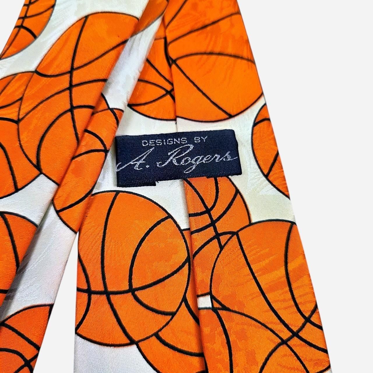 Other A. Rogers Basketball Polyester Neck Tie Size ONE SIZE - 3 Thumbnail
