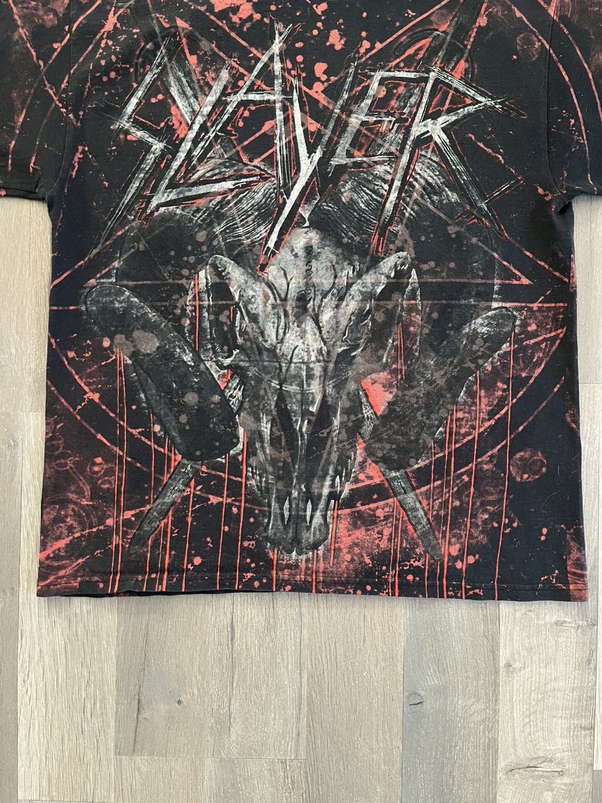 Slayer Vintage 00s Slayer AOP Baphomet Tee Size US L / EU 52-54 / 3 - 8 Thumbnail