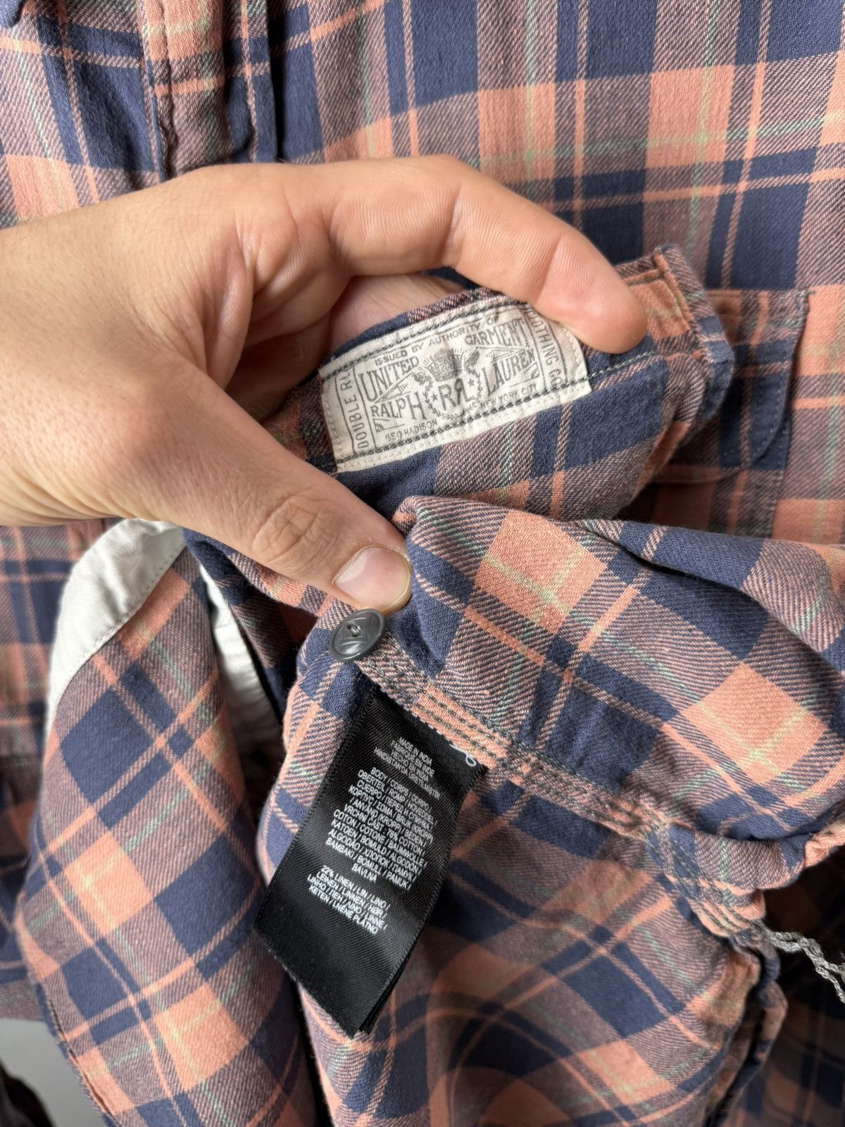 RRL Ralph Lauren Vintage Double RL RRL Ralph Lauren Checkered Flannel Shirt Size US M / EU 48-50 / 2 - 7 Thumbnail