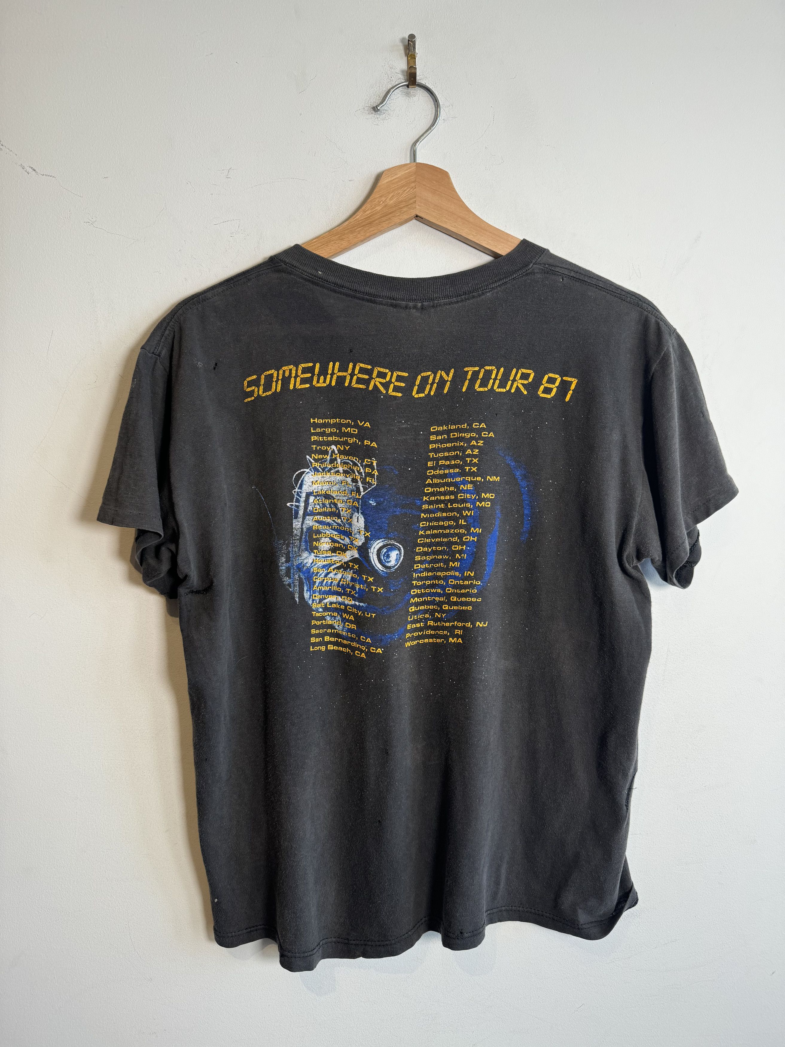 Iron Maiden 1987 Iron Maiden Tour Tee Size M Fit XS Size US S / EU 44-46 / 1 - 2 Thumbnail