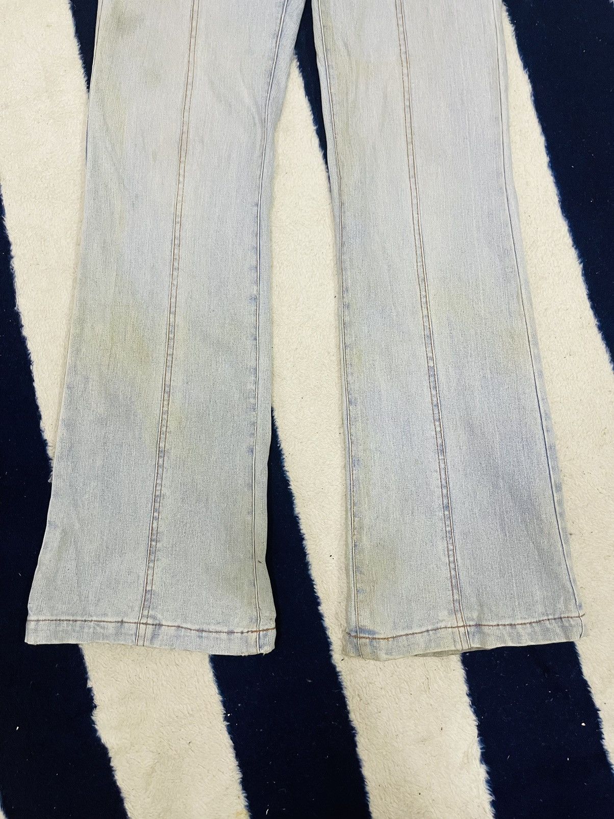 Japanese Brand Unbranded Flare Jeans Inspired Hysteric Glamour (14) Size 30" / US 8 / IT 44 - 15 Thumbnail
