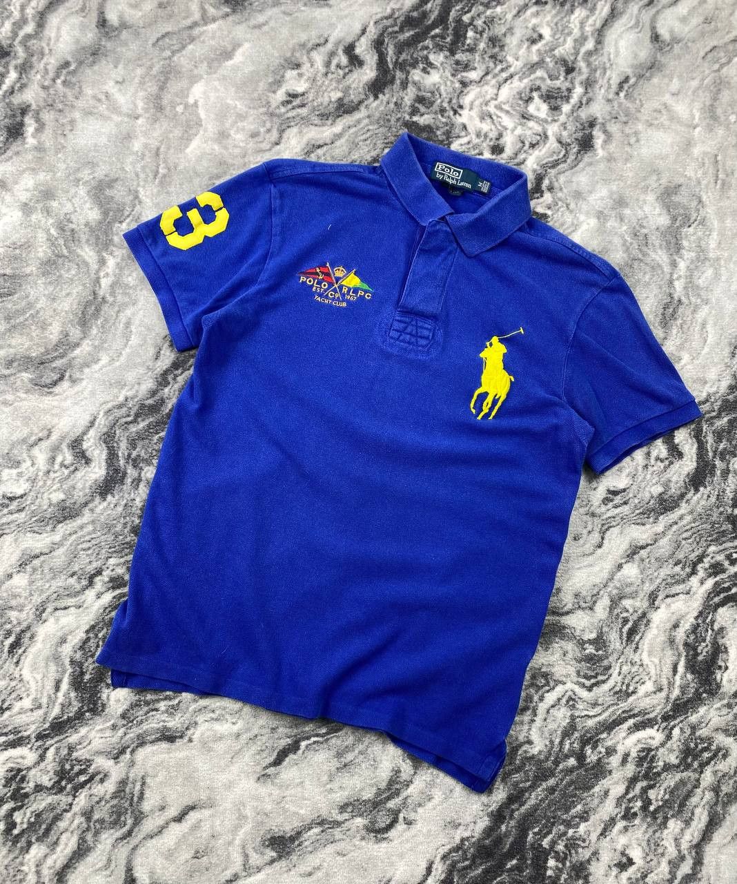 Vintage Polo Ralph Lauren Big Pony Yacht Club Rugby Shirt
