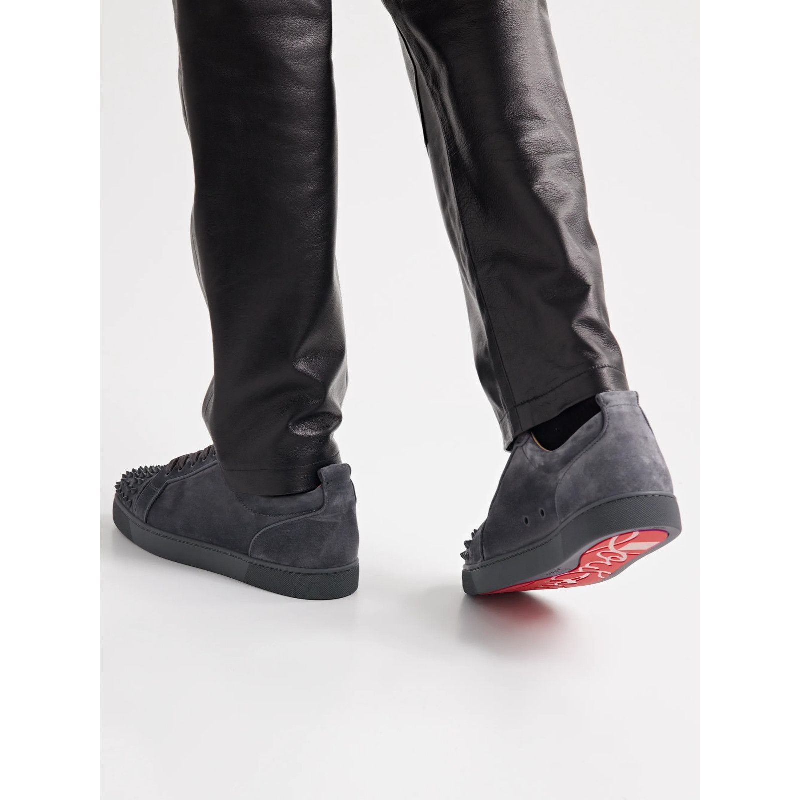 Christian Louboutin Christian Louboutin Louis Junior Spikes Orlato Flat Smoky Size US 14 / EU 47 - 7 Thumbnail