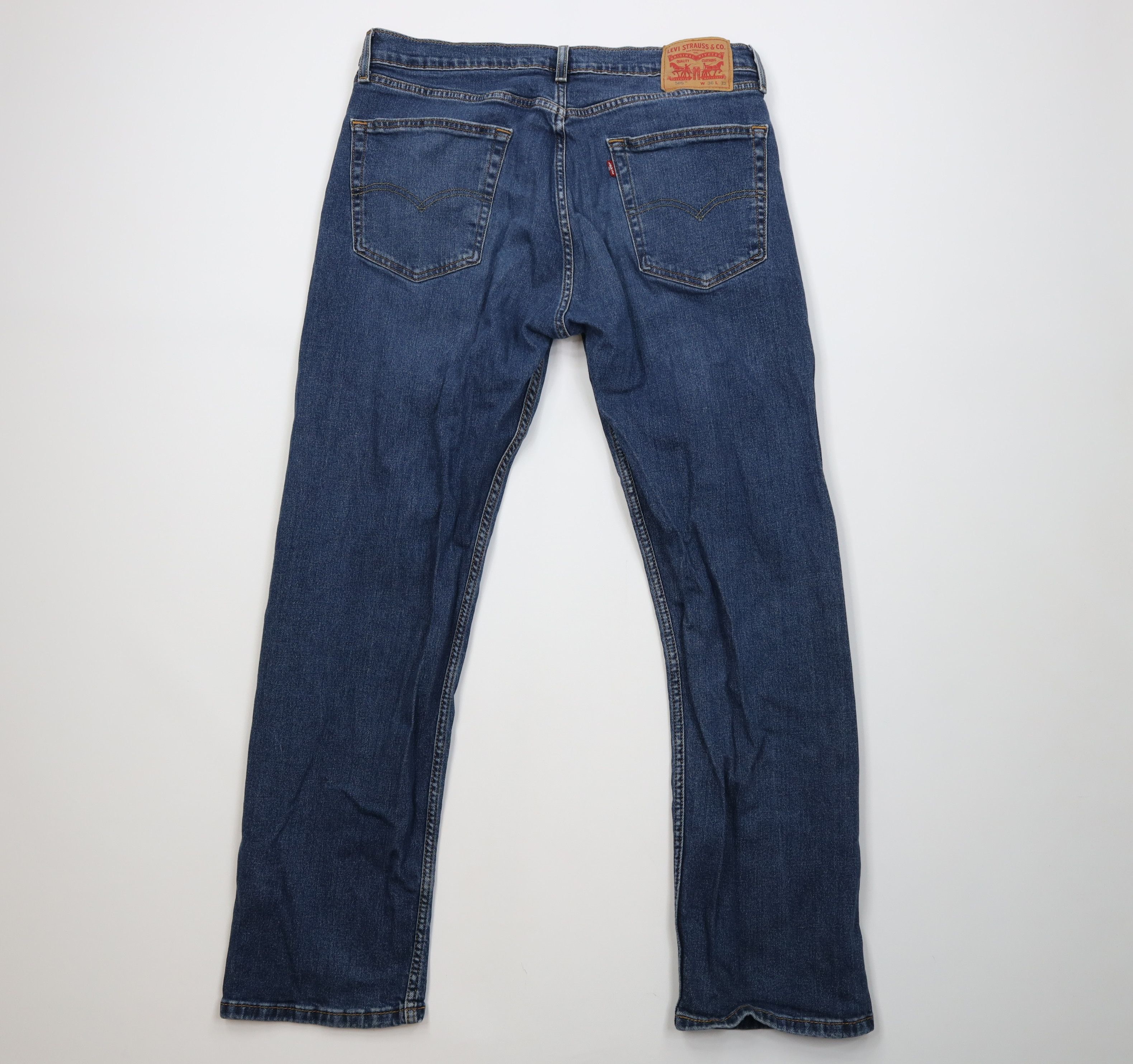 Levi's Vintage Y2K Levis 505 Regular Straight Leg Denim Jeans Size US 36 / EU 52 - 9 Thumbnail