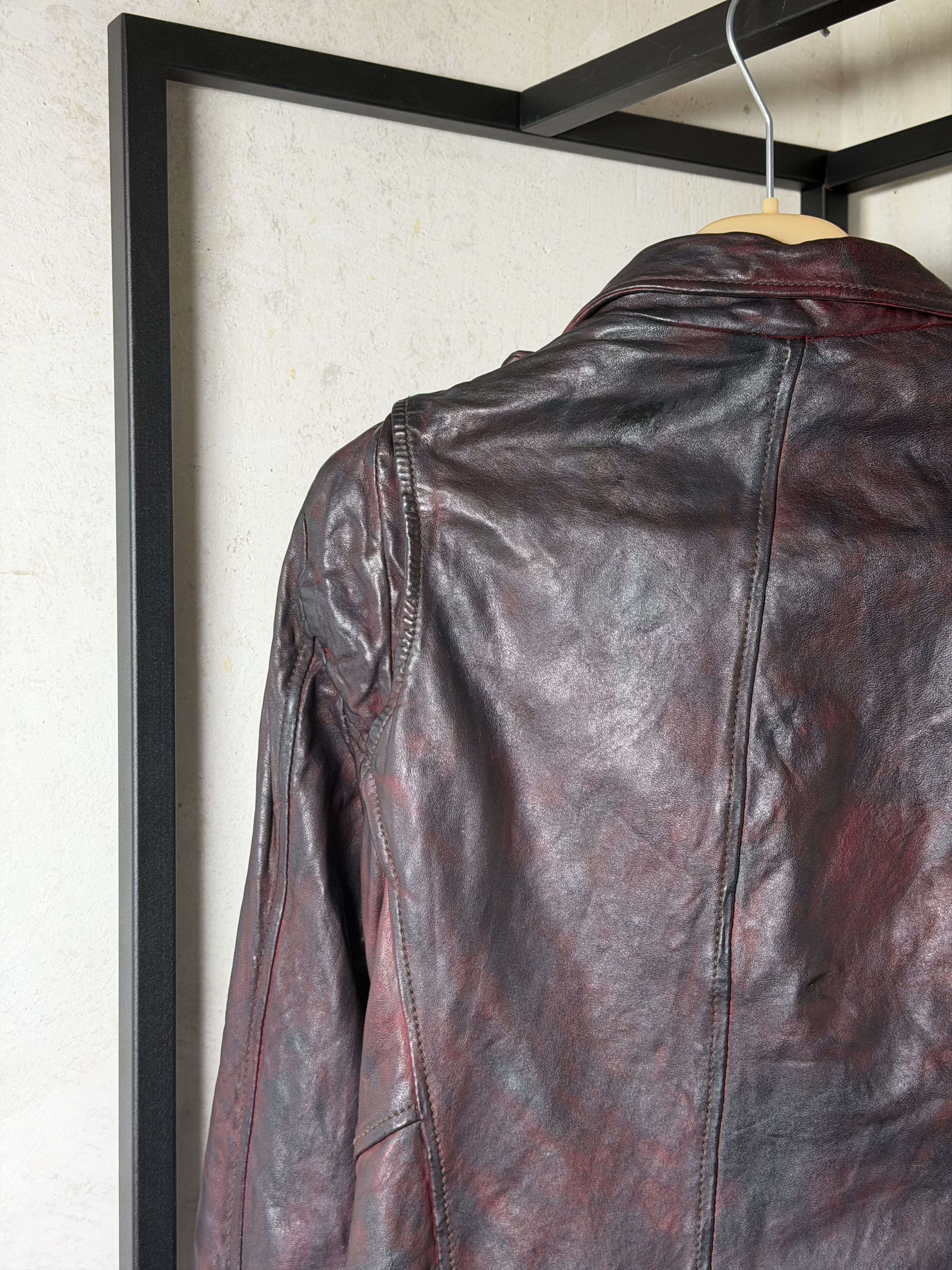 Giorgio Brato Giorgio Brato Sheep Skin Leather Biker Jacket Size M / US 6-8 / IT 42-44 - 7 Thumbnail