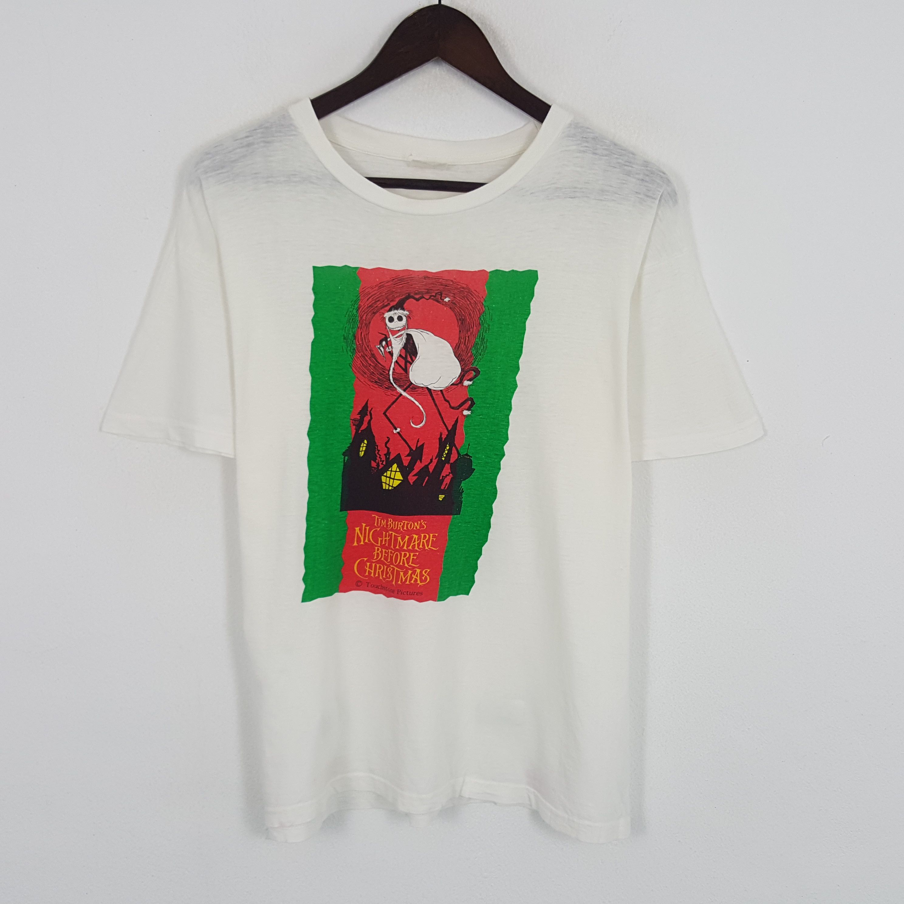 Cartoon Network × Vintage Vintage Tim Burton's Nightmare Before Christmas Tshirt Size US L / EU 52-54 / 3 - 1 Thumbnail