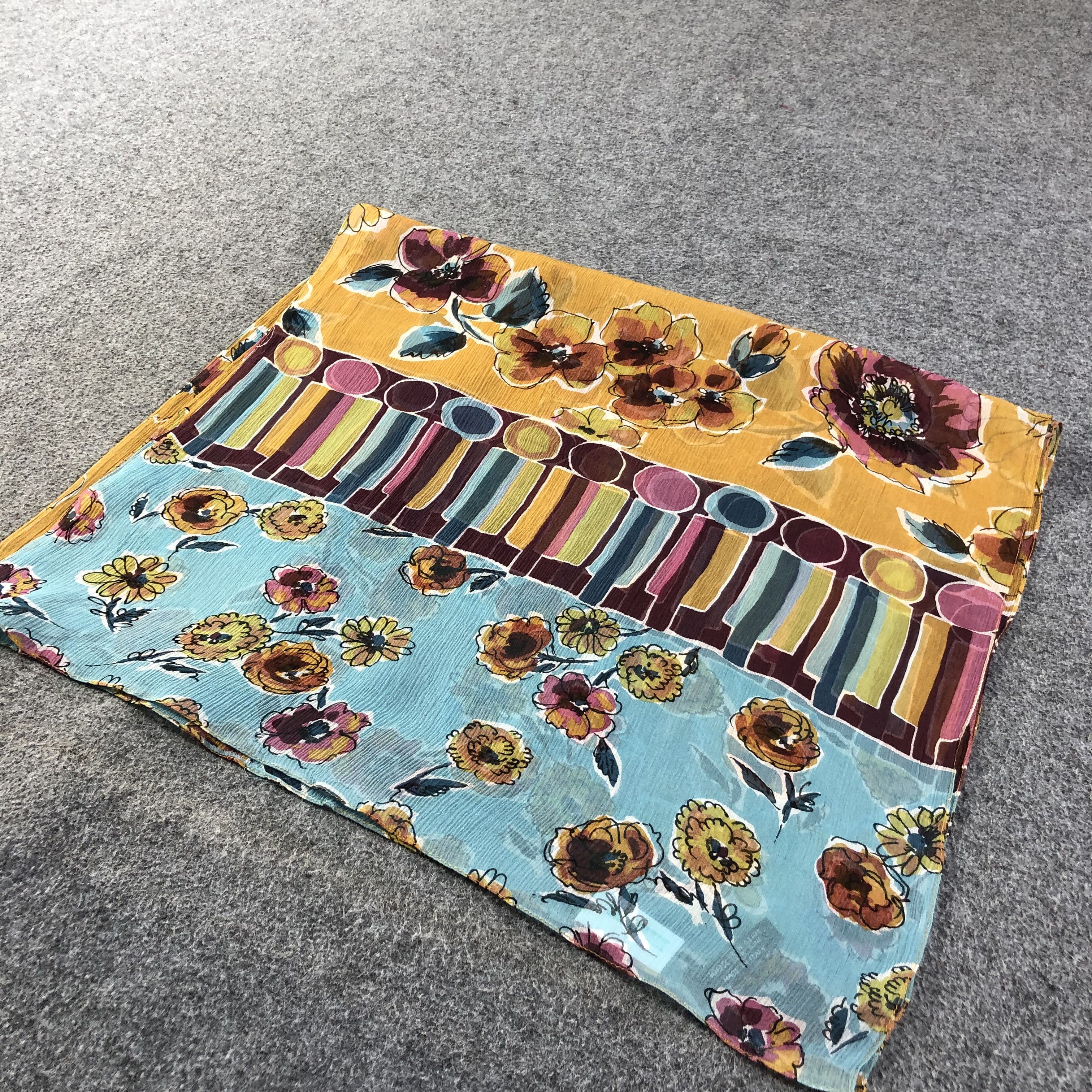 Vintage Printemps Luxury Silk Stole Silk Scarf M773 Size ONE SIZE - 3 Thumbnail