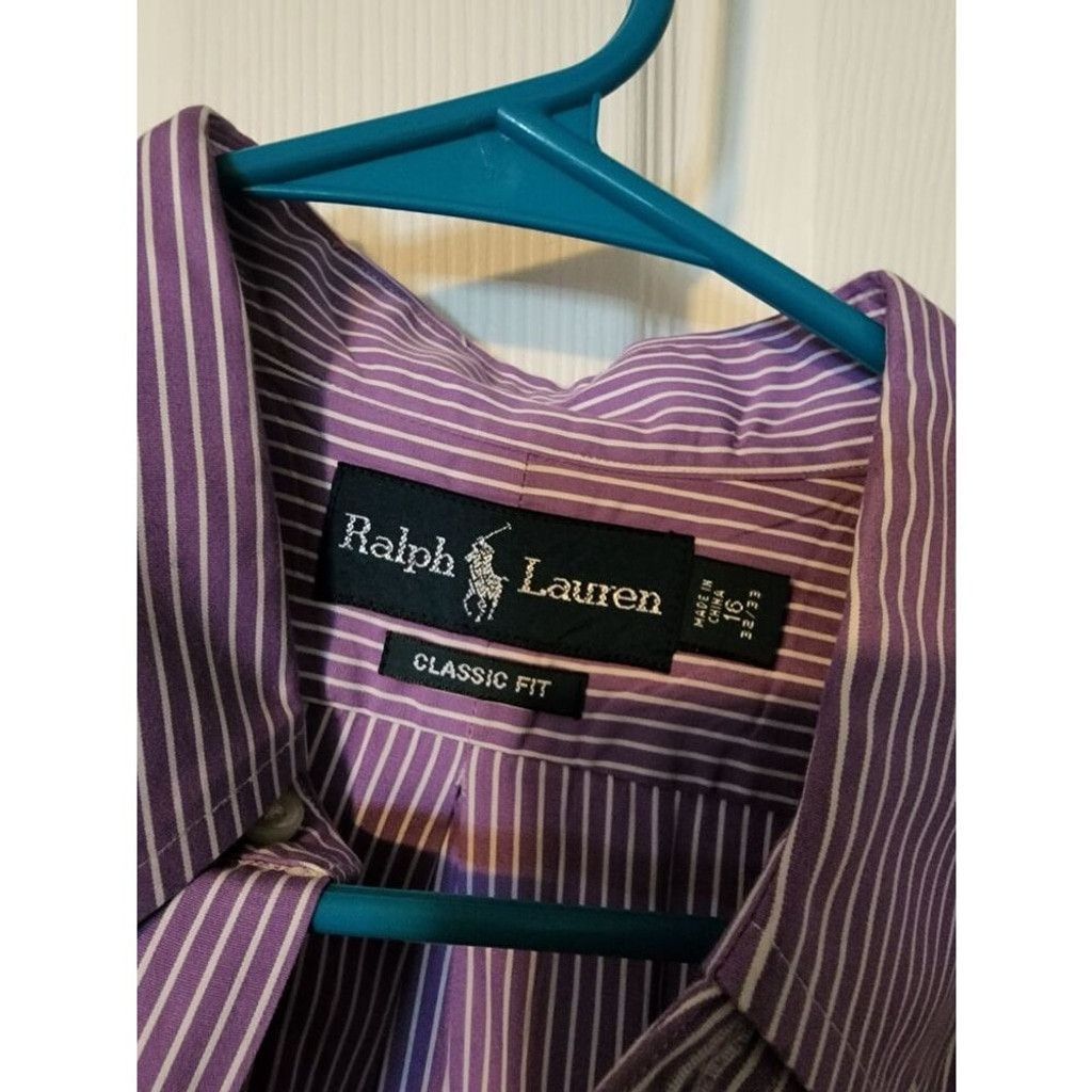 Polo Ralph Lauren Purple Ralph Lauren Dress Shirt Size US L / EU 52-54 / 3 - 4 Thumbnail