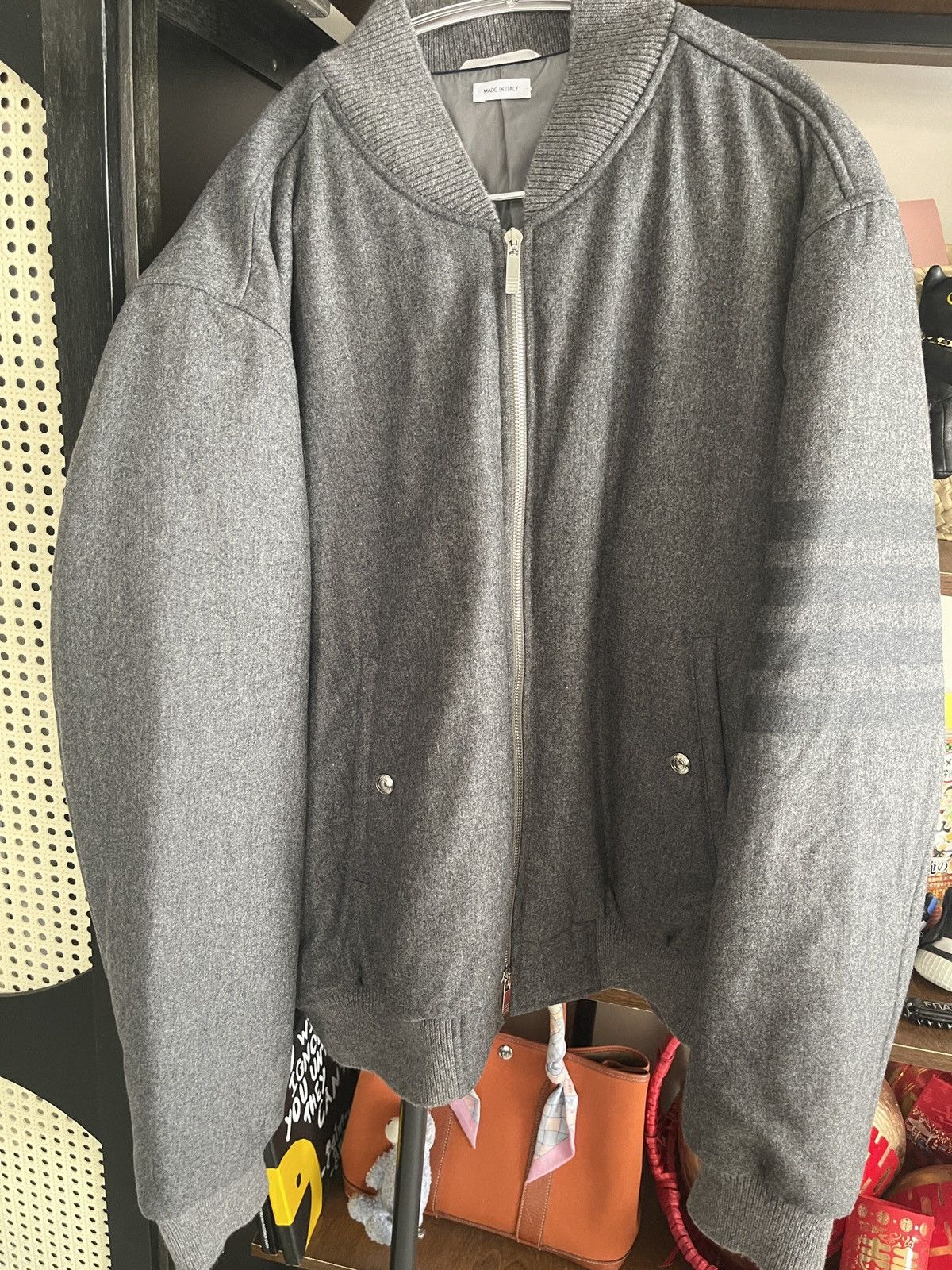 Thom Browne Thom Browne Wool Jacket Grey Size US S / EU 44-46 / 1 - 1 Thumbnail