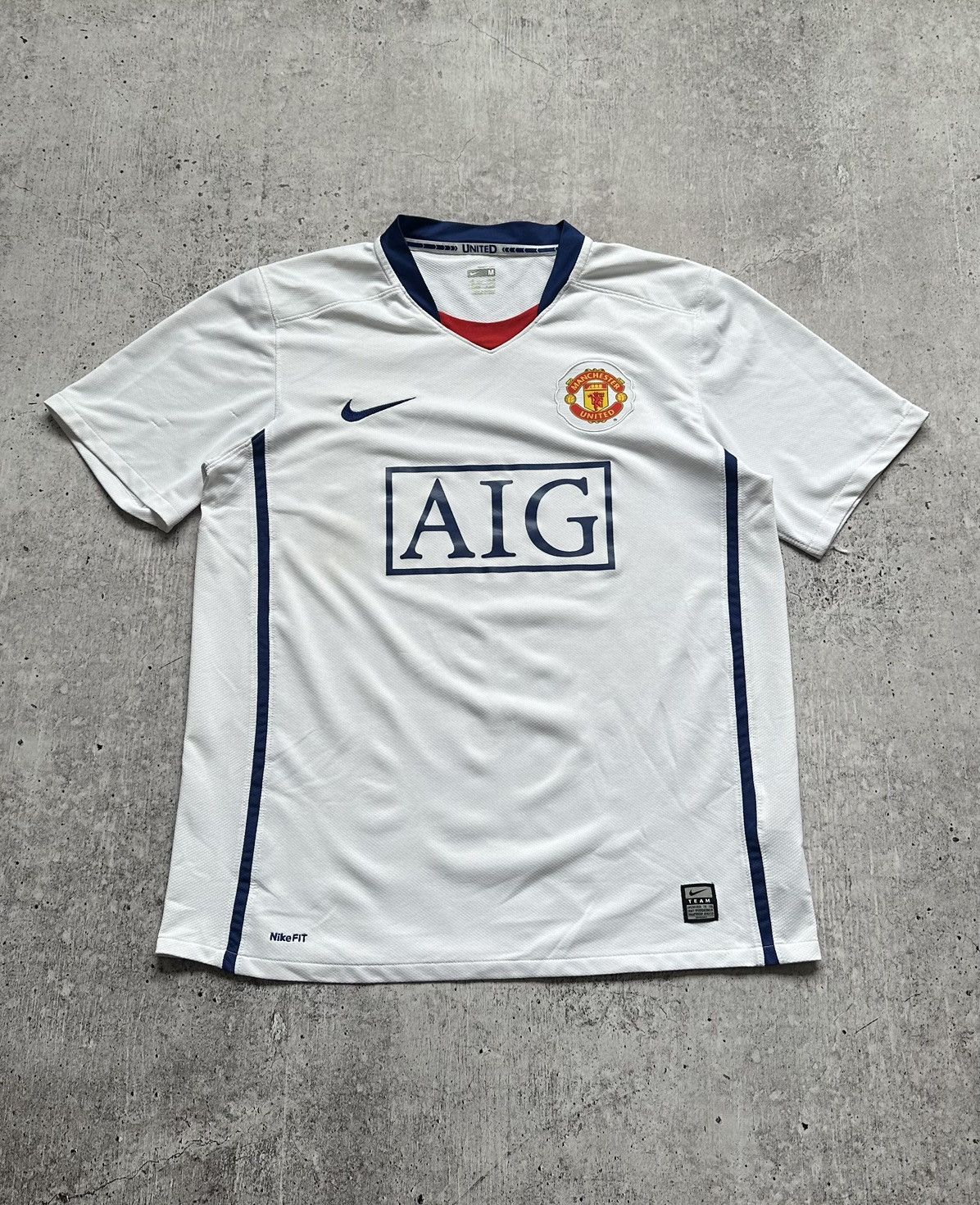 Nike 2008/09 Nike Manchester United Vintage Away Soccer Jersey Size US M / EU 48-50 / 2 - 1 Thumbnail