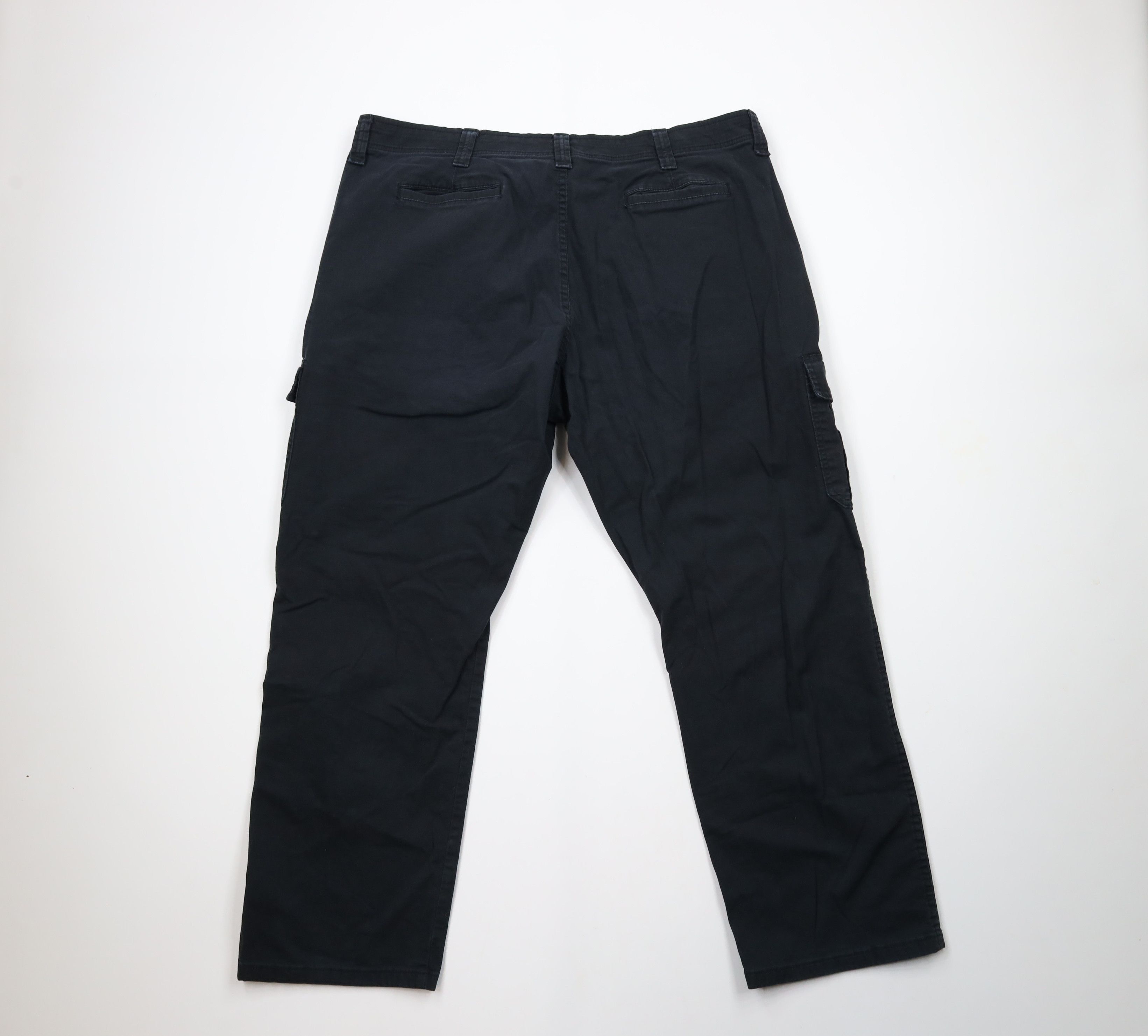 Vintage × Wrangler Vintage Y2K Wrangler Relaxed Fit Wide Leg Cargo Pants Black Size US 40 / EU 56 - 8 Thumbnail