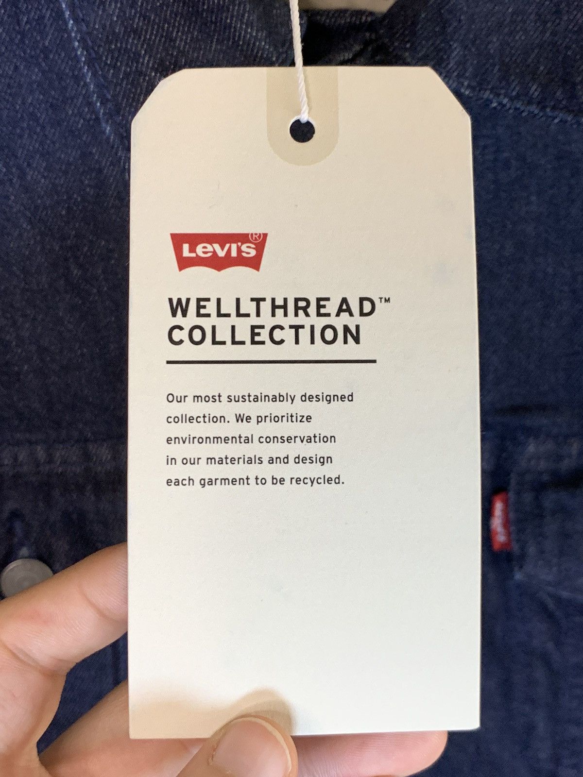 Designer × Levi's × Levi's Vintage Clothing RARE New Levi’s Big E WellThread Organic Cotton Denim Jacket Size S / US 4 / IT 40 - 9 Thumbnail