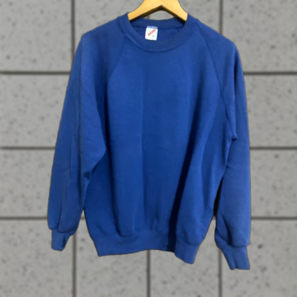 Jerzees VINTAGE Jerzees Sweatshirt Crewneck Xl Blue Mens 90s Made USA Size US XL / EU 56 / 4 - 1 Thumbnail