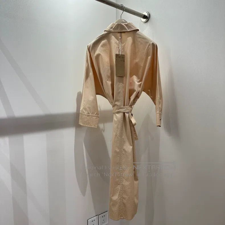 Hermes Hermes Snout扣 Pocket Tie Front Shirt Dress Size XXS / US 00 / IT 34 - 2 Thumbnail