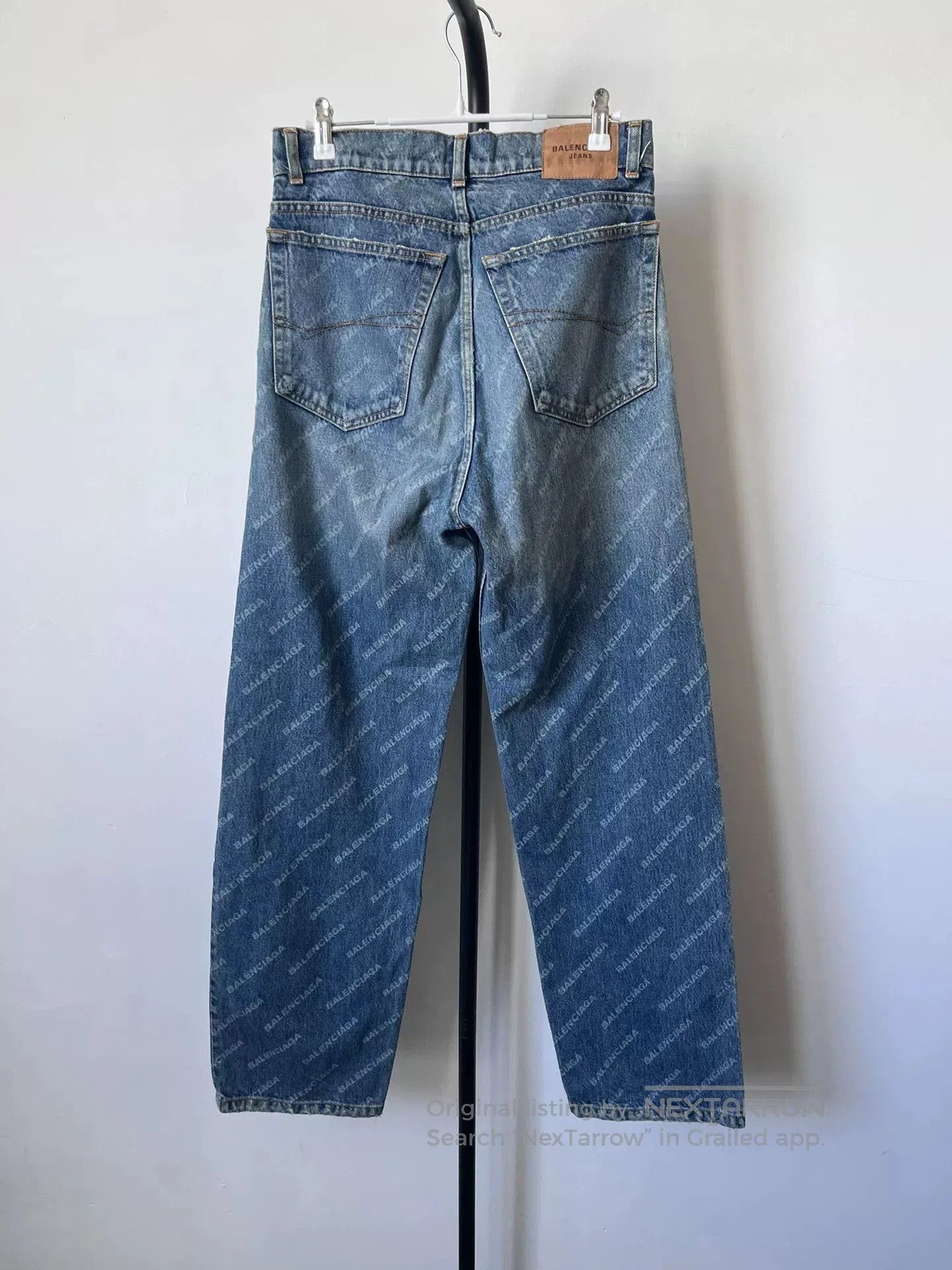Balenciaga Balenciaga Logo Print Jeans. Size 22" - 2 Thumbnail