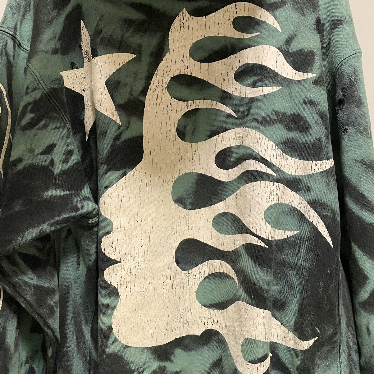 HELLSTAR Hellstar Lava No Guts Marble Paradise Hoodie Green Black Size US S / EU 44-46 / 1 - 3 Thumbnail