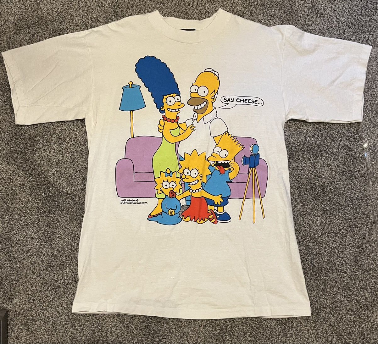 Vintage Vintage The Simpsons Shirt Photo Double Sided 1989 Size US L / EU 52-54 / 3 - 1 Thumbnail