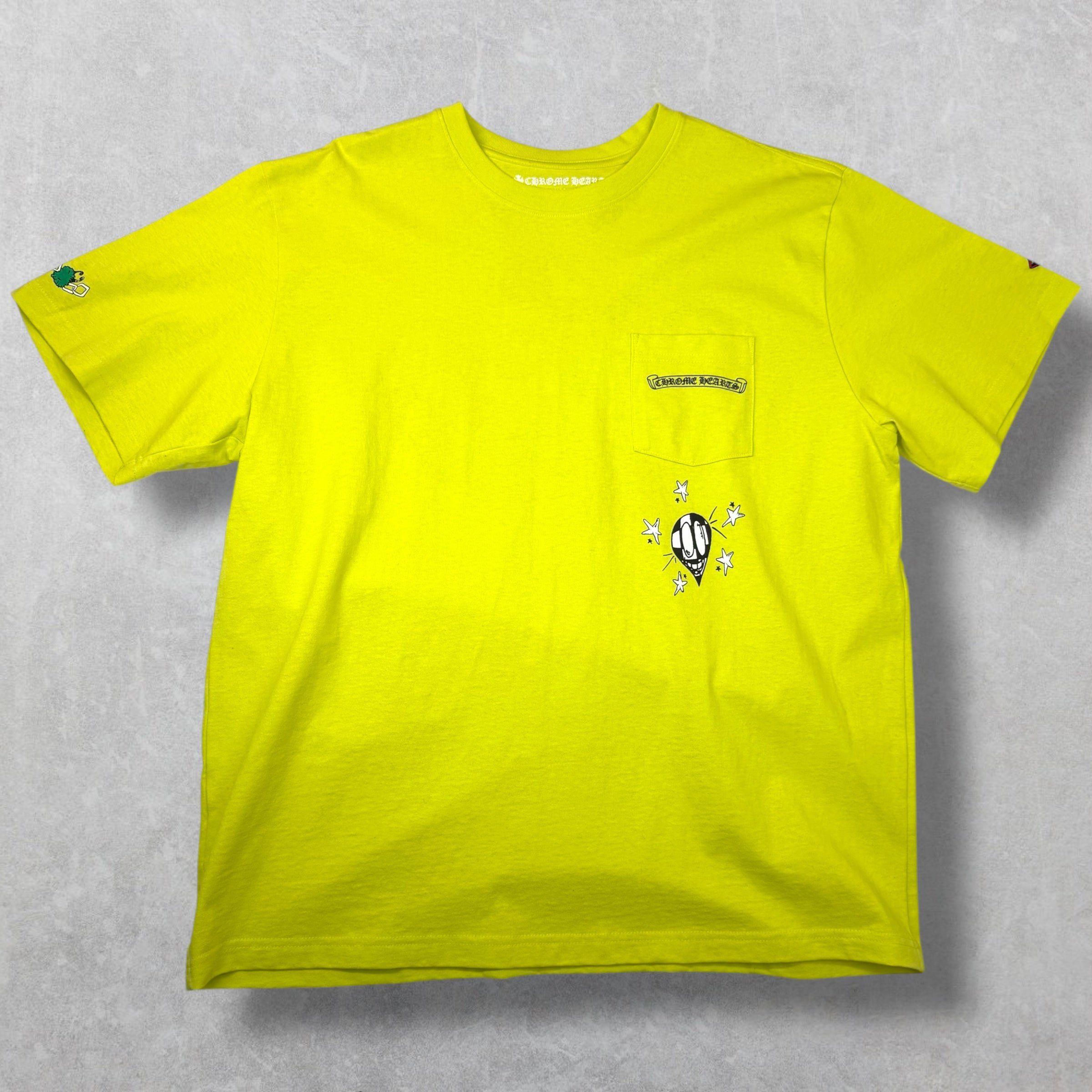 Chrome Hearts Chrome Hearts Matty Boy "Links" Neon Green Tee XXL Size US XXL / EU 58 / 5 - 2 Thumbnail