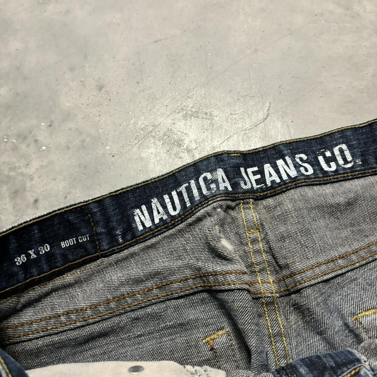 Japanese Brand × Vintage Crazy Vintage Y2K/2000s Grunge Dark Wash Bootcut Denim Jeans! Size US 34 / EU 50 - 8 Thumbnail