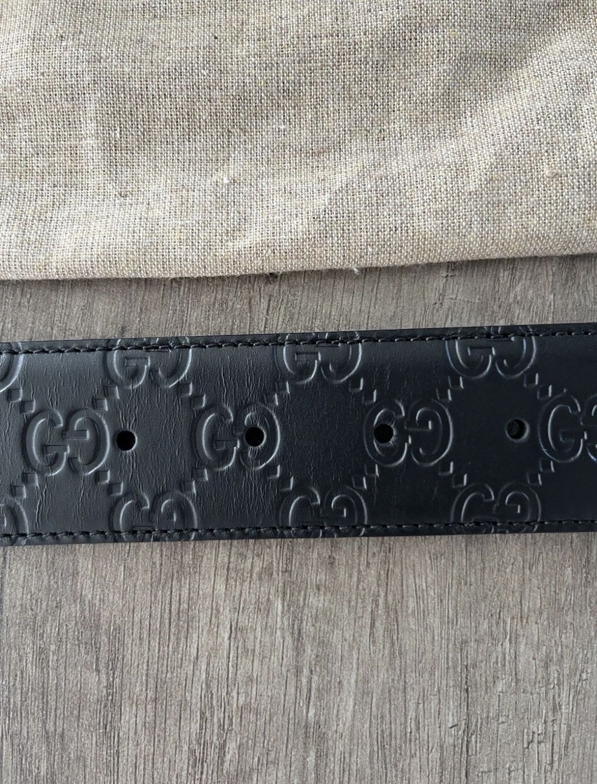 Gucci Gucci interlocking GG monogram belt black Size 28 - 3 Thumbnail