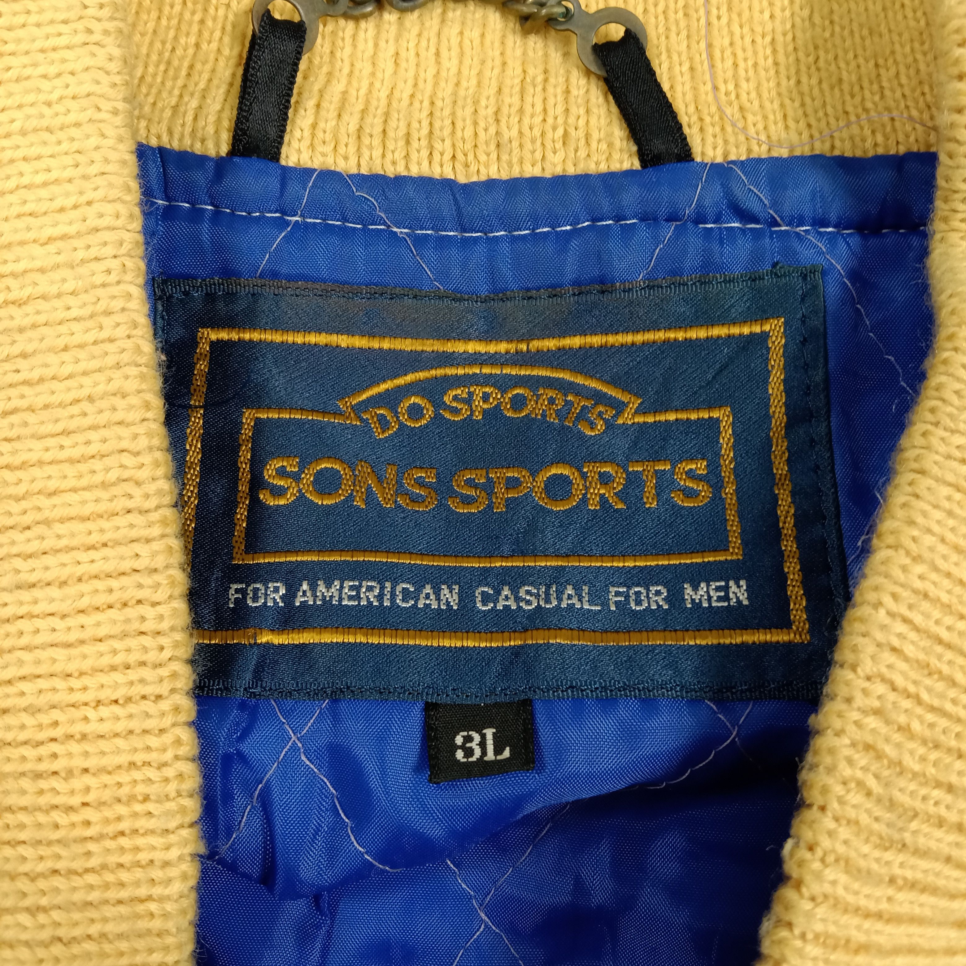 &SONS Sons Sports Skull Logo Varsity Jacket C275M25 Size US XL / EU 56 / 4 - 5 Thumbnail