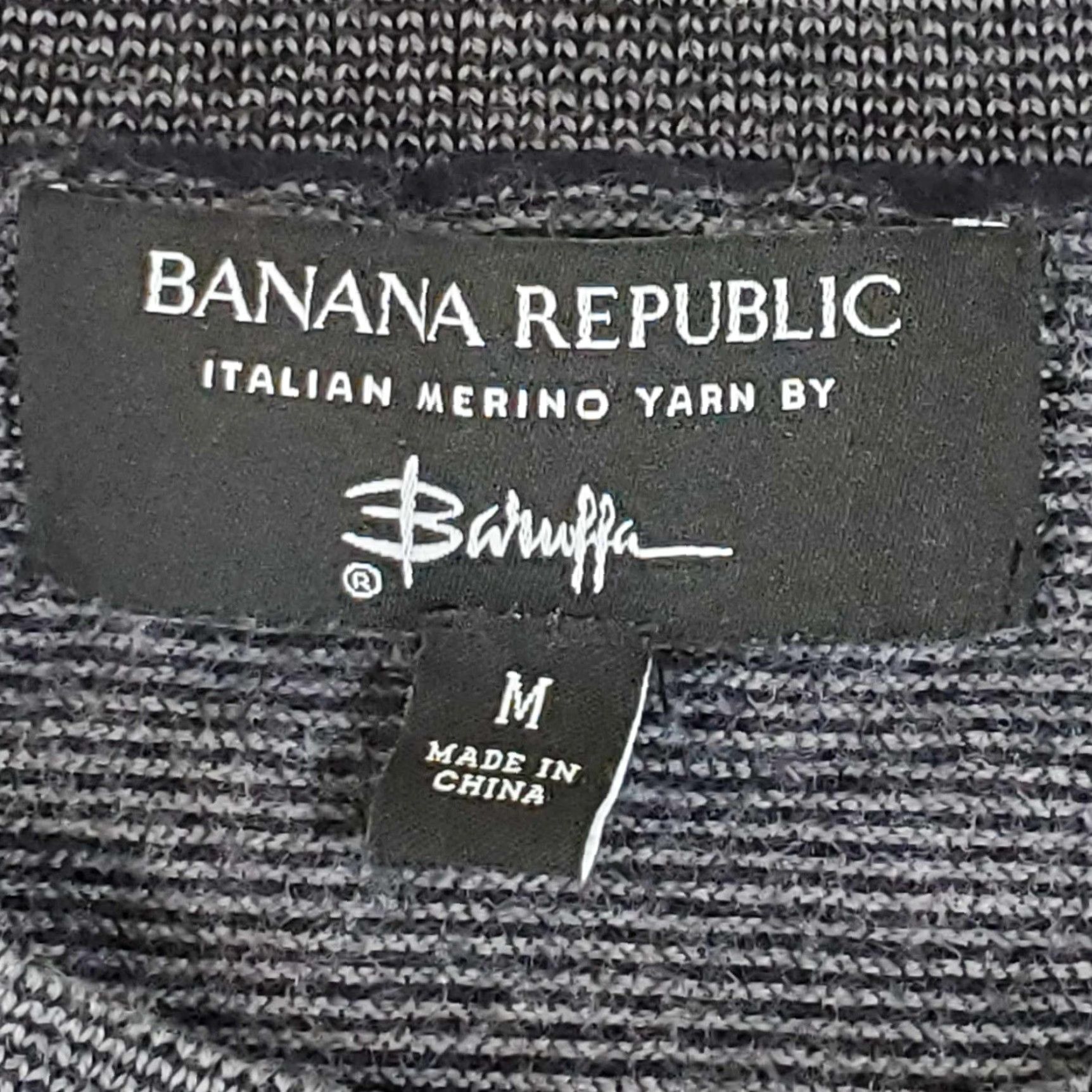 Banana Republic Banana Republic Sweater Men M Gray Merino Wool Baruffa Italian Classic Preppy Pullover Crew Neck Knit Size US M / EU 48-50 / 2 - 2 Thumbnail