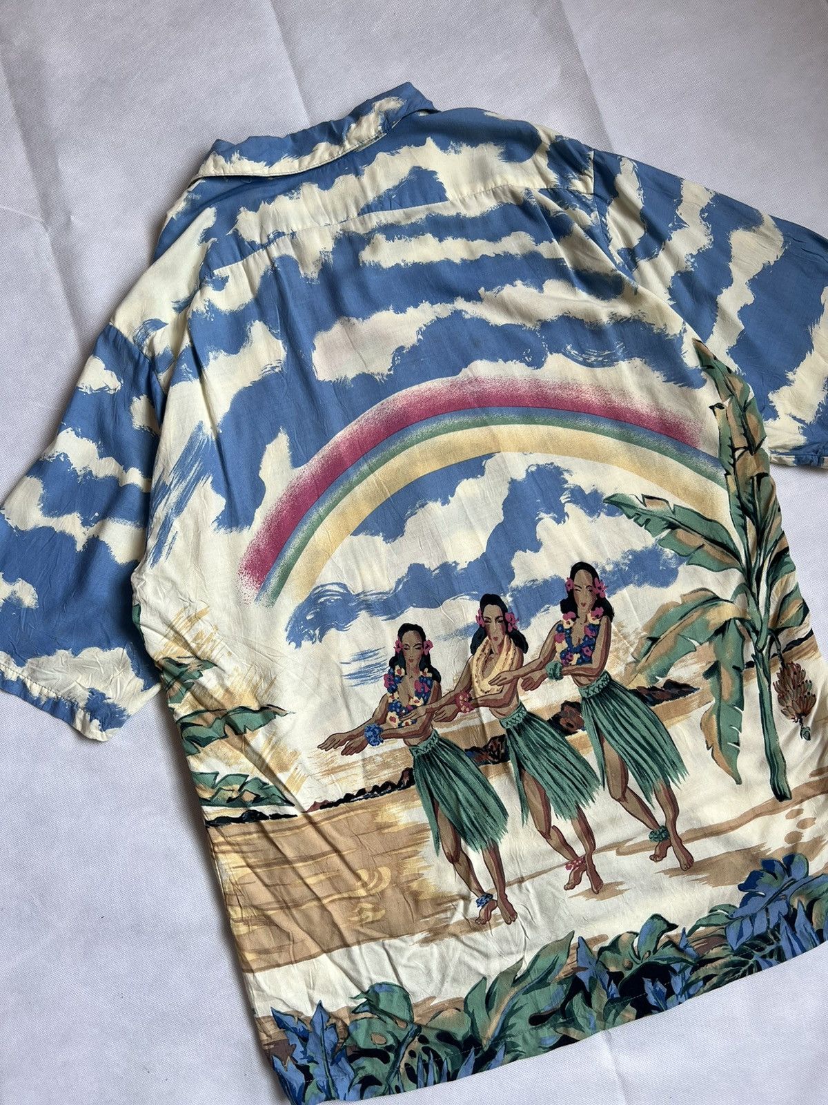 Mambo Vintage 90s Palm Bay Overprint Hawaiian Button Up Size US M / EU 48-50 / 2 - 8 Thumbnail