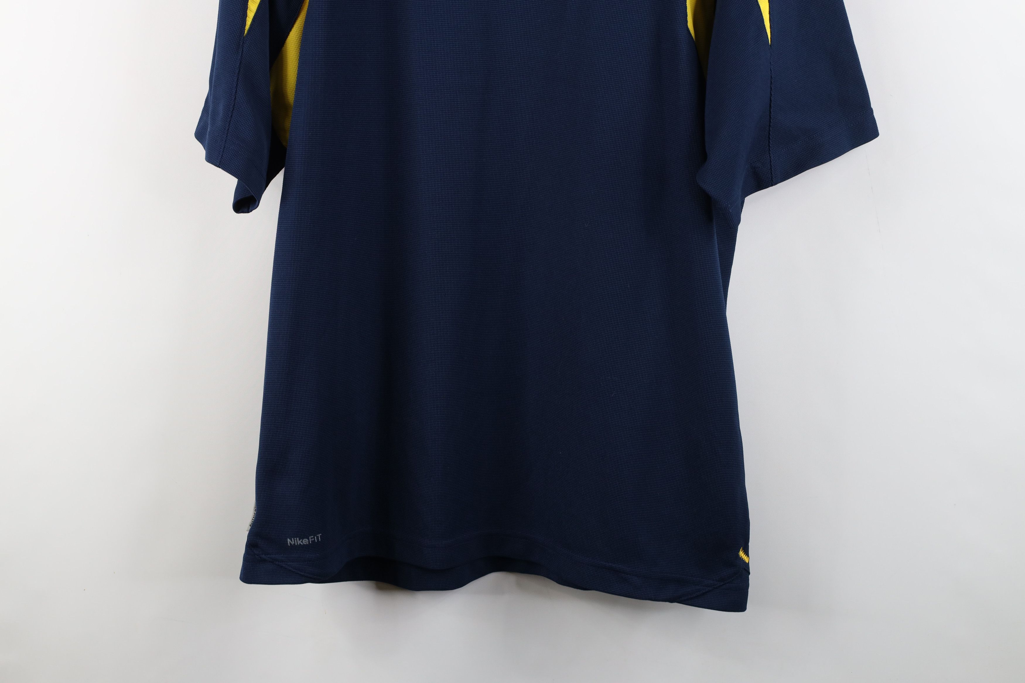 Nike Vintage Nike University of Michigan Football Collared Shirt Size US L / EU 52-54 / 3 - 3 Thumbnail
