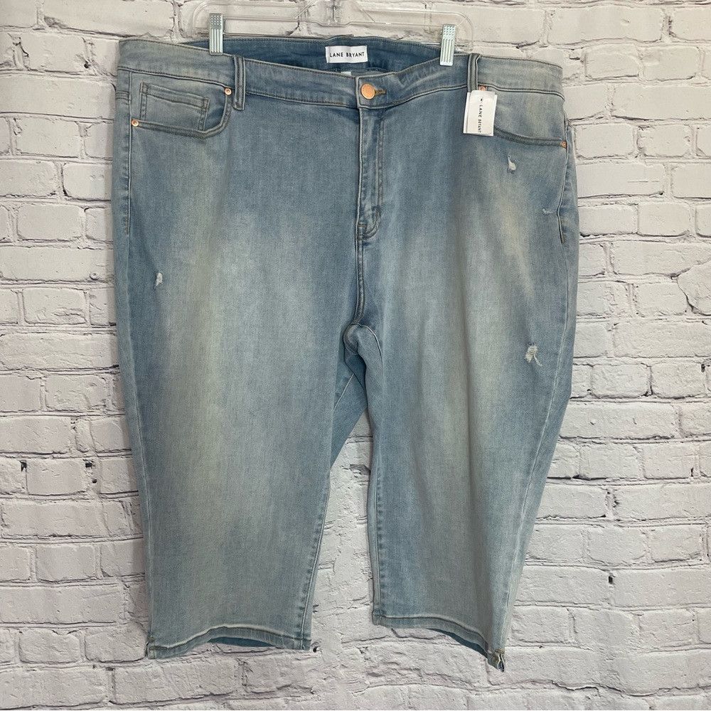 Other NWT New Lane Bryant Signature Fit Pedal Light Wash Jean Siz Size 42" / US 20 - 3 Thumbnail