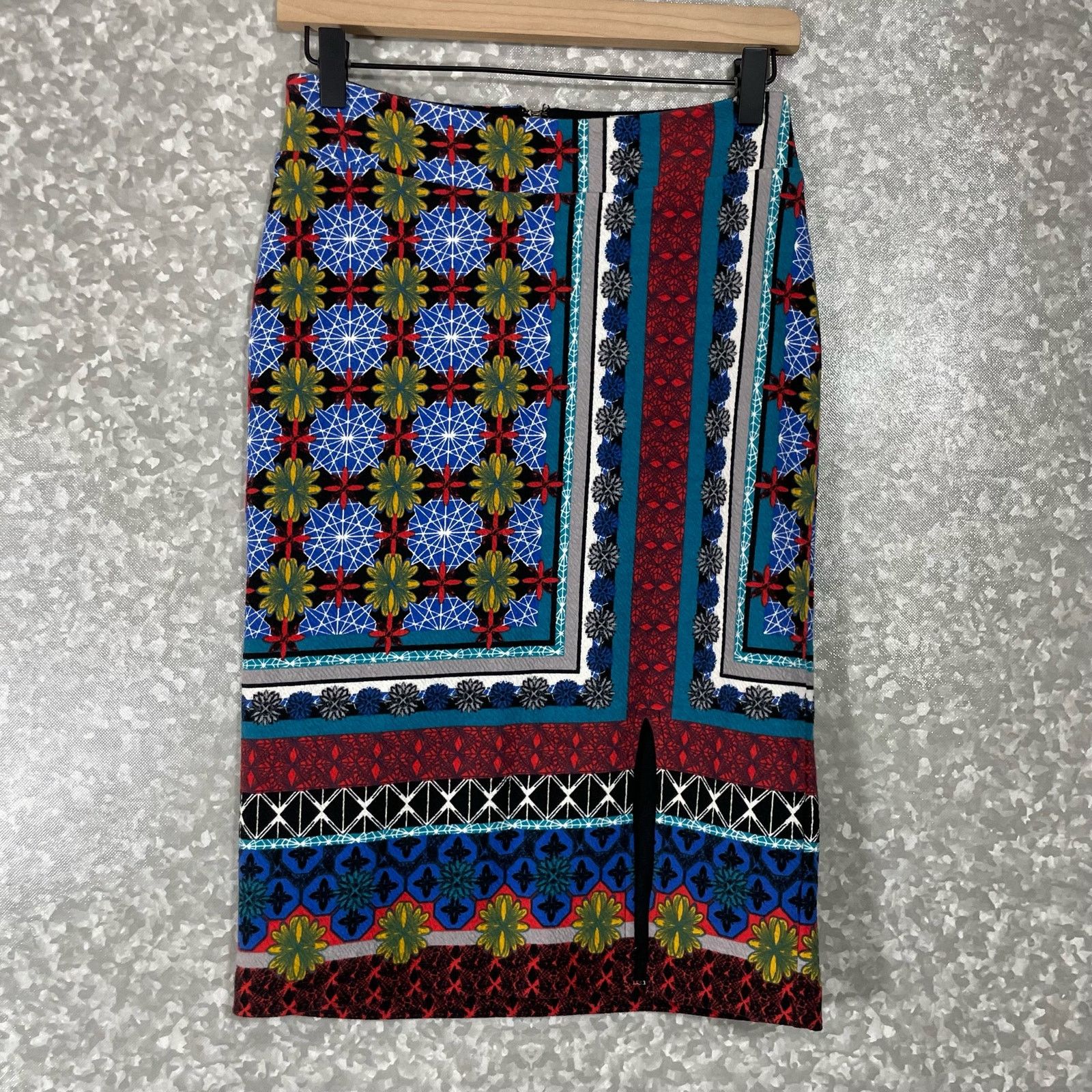 Anthropologie Anthropologie Maeve Tearoom Boho Knit Pencil Skirt - Size XS Size 27" / US 4 / IT 40 - 2 Thumbnail