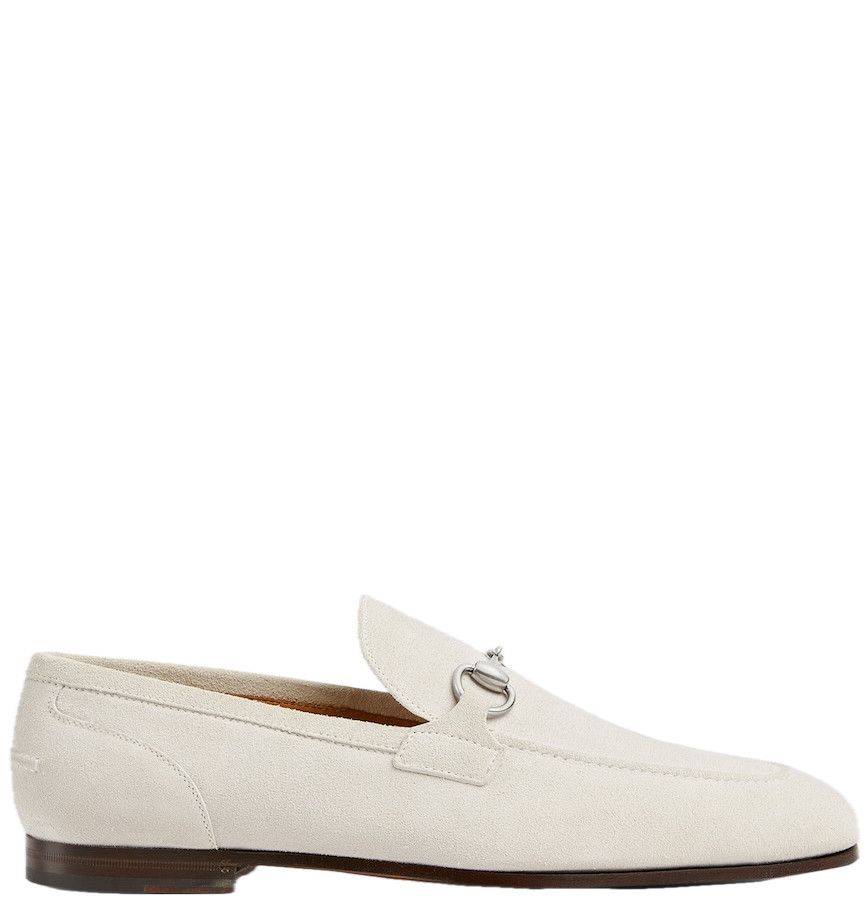 Gucci o1loc1c0426 406994 Men's Gucci Jordan Loafers Shoes in White Size US 9.5 / EU 42-43 - 1 Thumbnail
