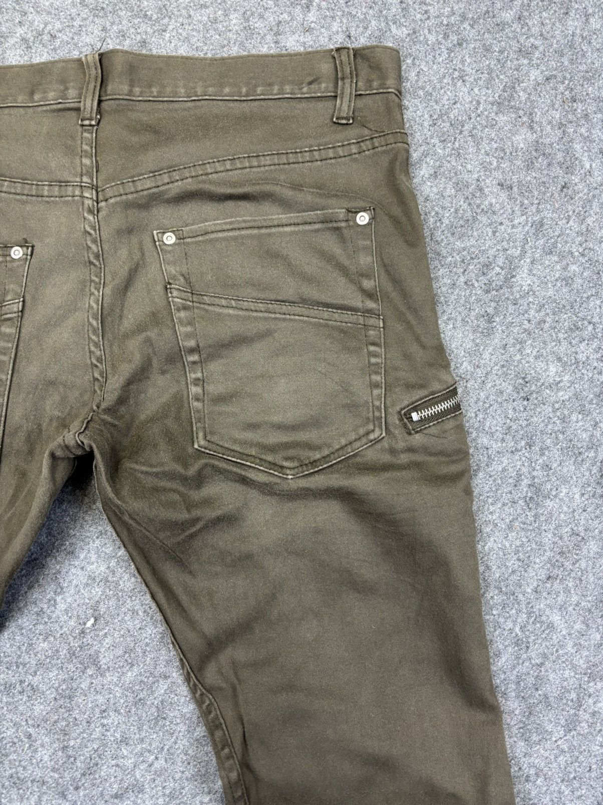 Japanese Brand 💥Curved SuperFlare 💥Bike Star Zipper Style Pant F895 Size US 35 - 10 Thumbnail