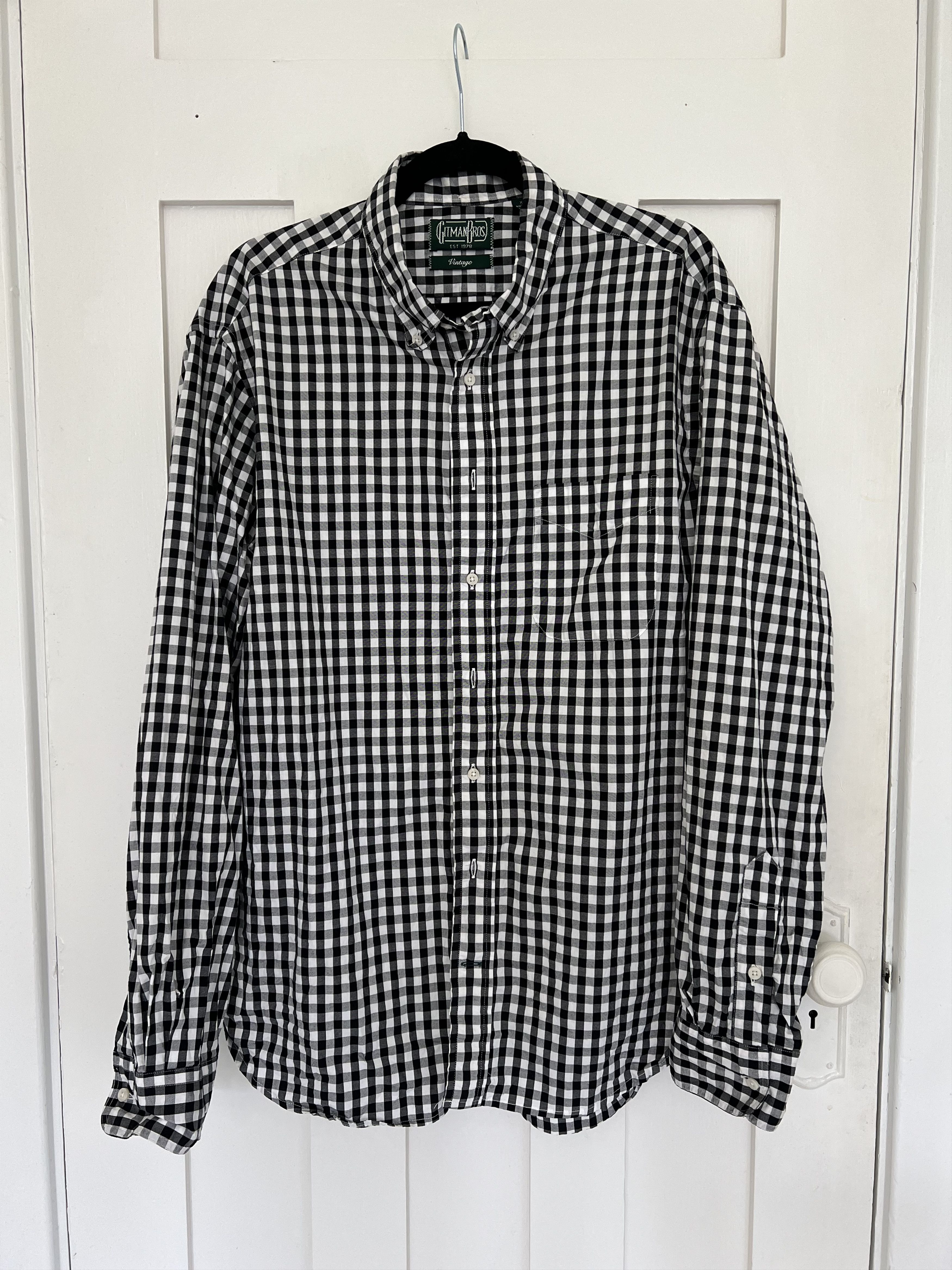 Gitman Bros. Vintage Plaid Button Up Size US XL / EU 56 / 4 - 1 Thumbnail