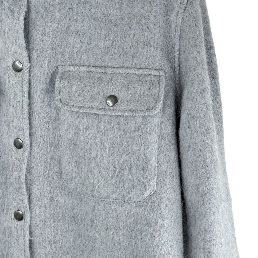 Urban Outfitters URBAN OUTFITTERS Women's Oversized Grey Fuzzy Shacket M Size M / US 6-8 / IT 42-44 - 4 Thumbnail