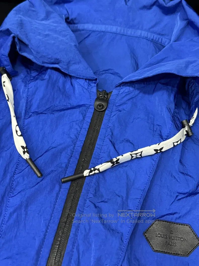 Louis Vuitton Louis Vuitton Blue presbyopic drawstring zip jacket Size XS / US 0-2 / IT 36-38 - 3 Thumbnail