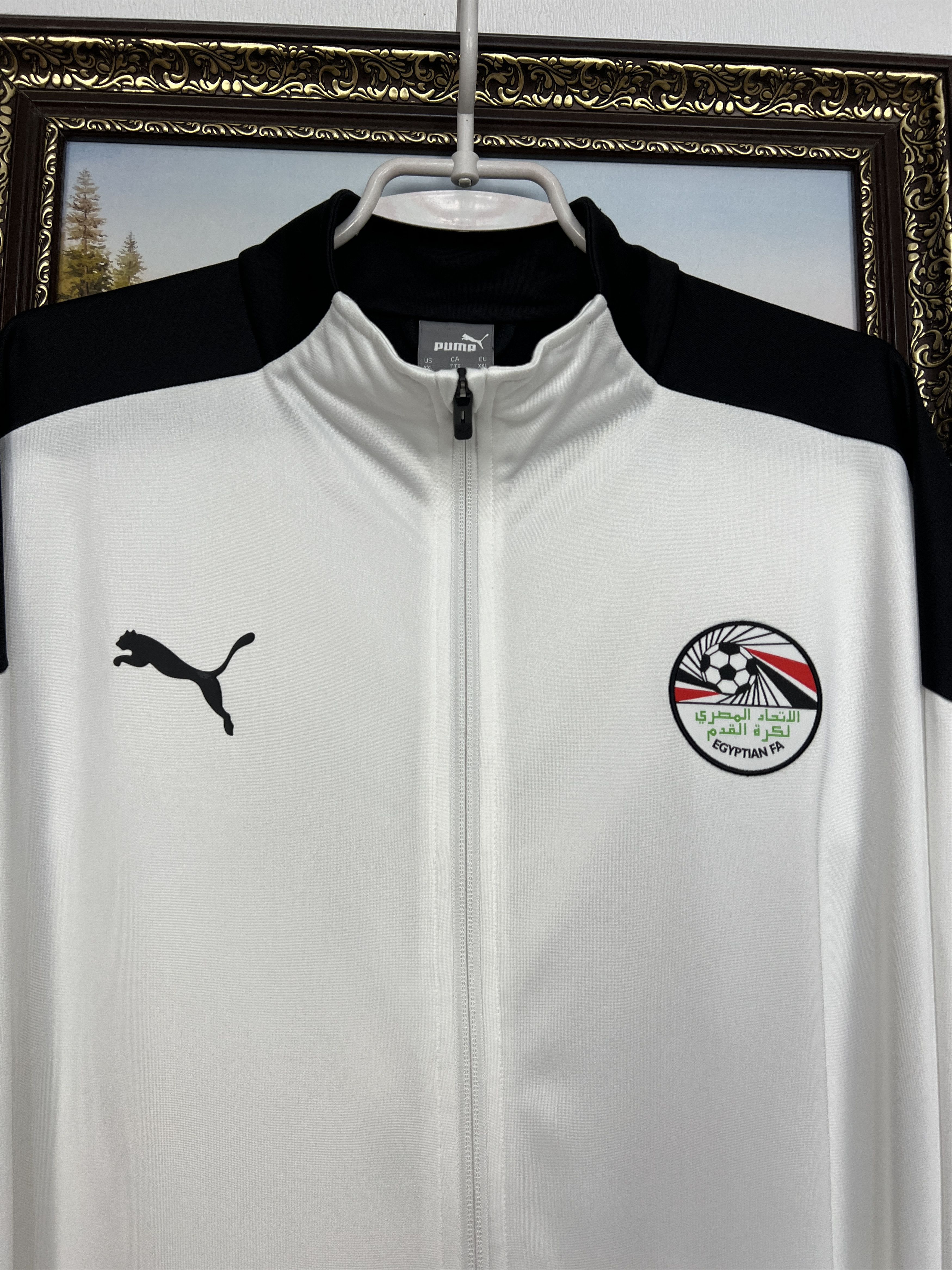 Puma Egypt Football National Team Jacket Soccer Track Top Zip Size US XXL / EU 58 / 5 - 3 Thumbnail