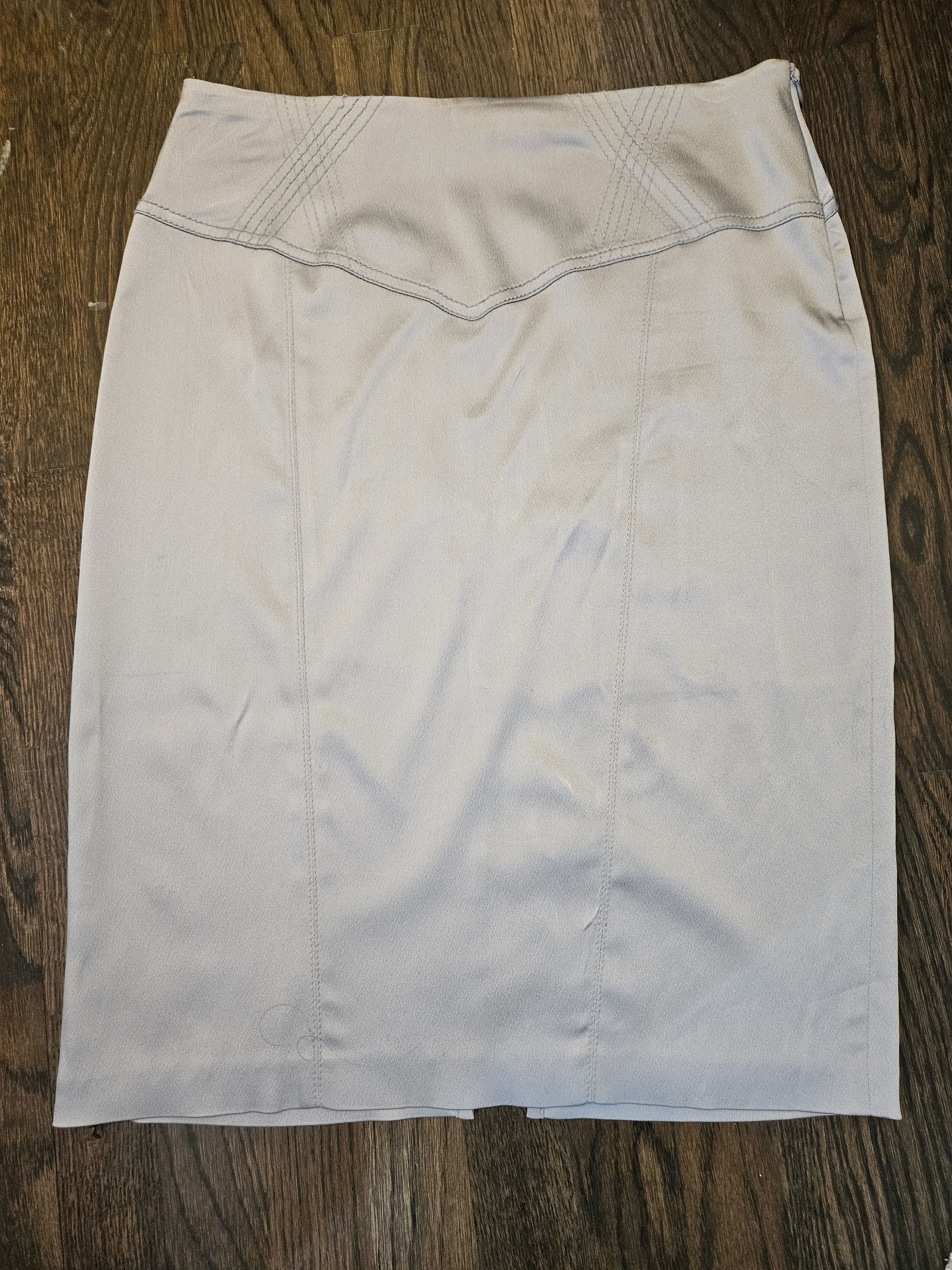 Blumarine Vintage Blumarine Italian silver metallic pencil skirt IT 44 Size 30" / US 8 / IT 44 - 5 Thumbnail