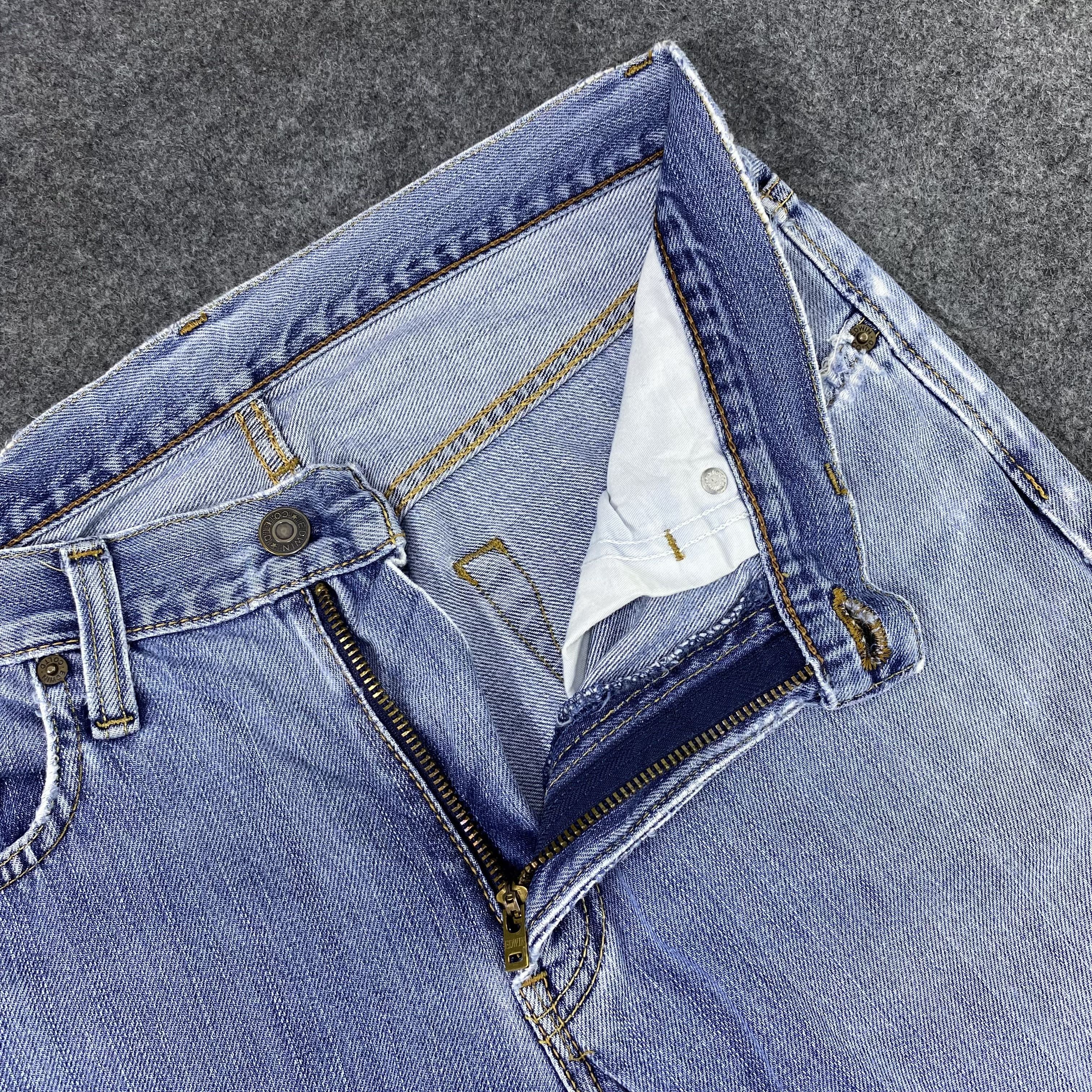 Edwin × Japanese Brand × Vintage Vintage Edwin 403 Blue Wash Denim-J1184 Size US 32 / EU 48 - 7 Thumbnail