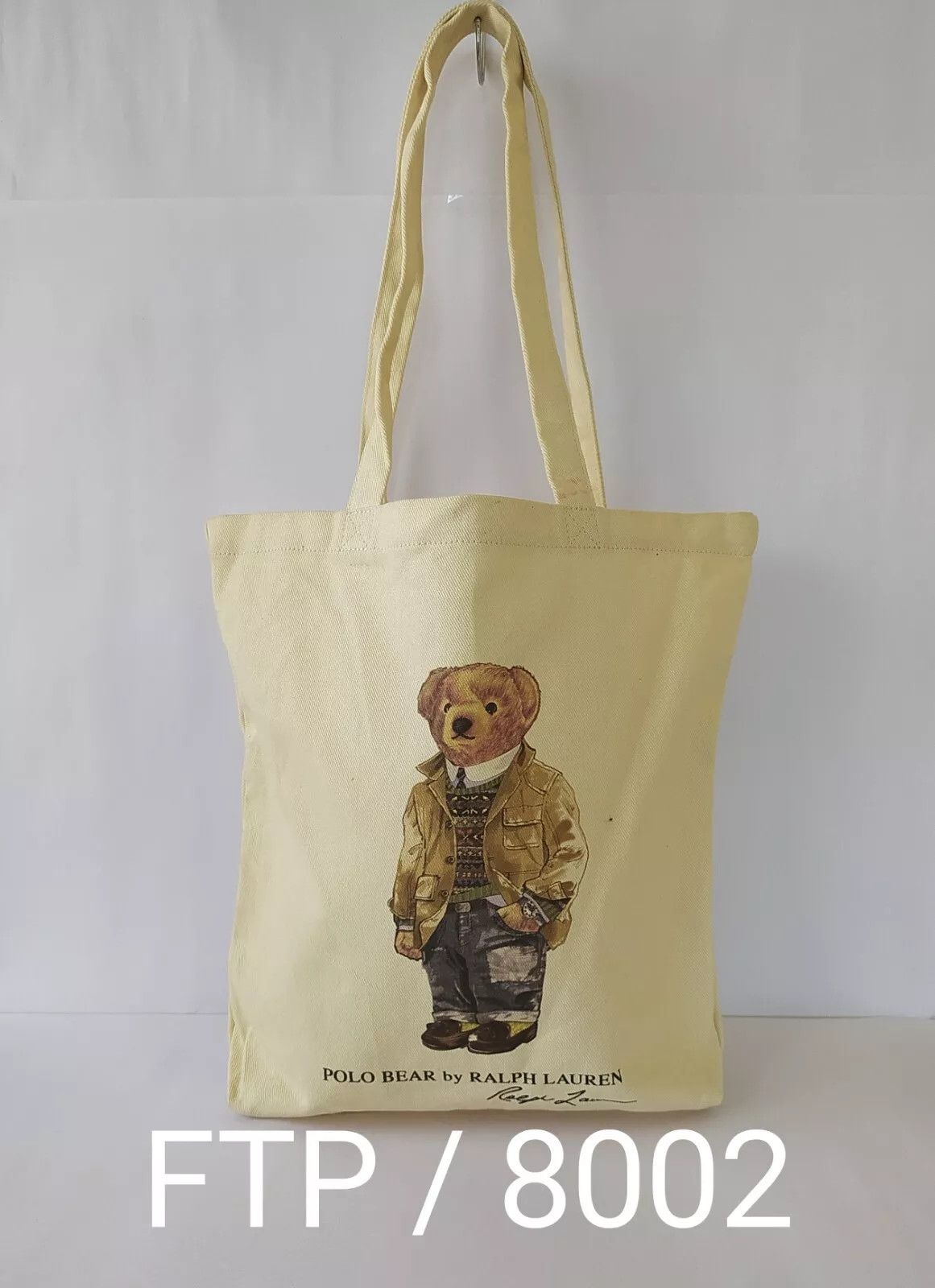 Polo Ralph Lauren Polo Ralph Lauren Polo Bear Cotton Canvas Tote Bag IFD 8002 Size ONE SIZE - 13 Thumbnail