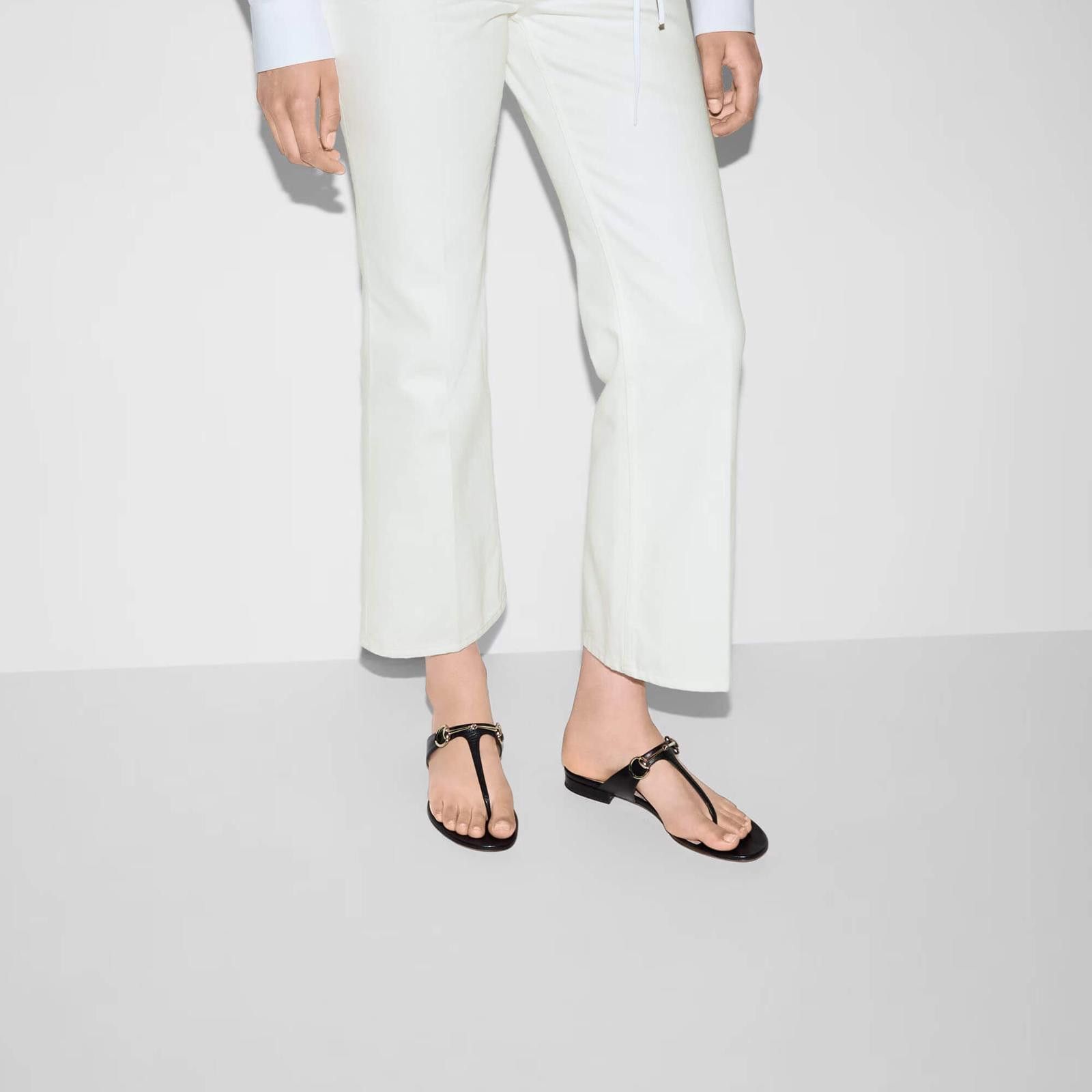 Gucci Gucci Horsebit Thong Sandals Size US 5.5 / IT 35.5 - 4 Thumbnail