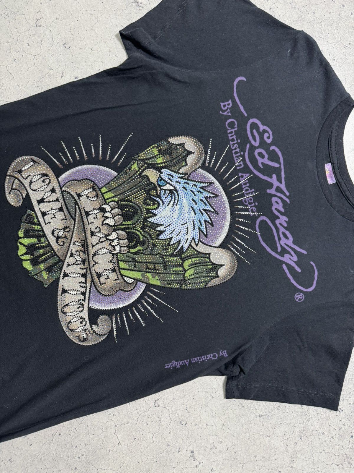 Ed Hardy Ed Hardy by Christian Audigier Big Logo Skull T-Shirt Size M Size US M / EU 48-50 / 2 - 4 Thumbnail