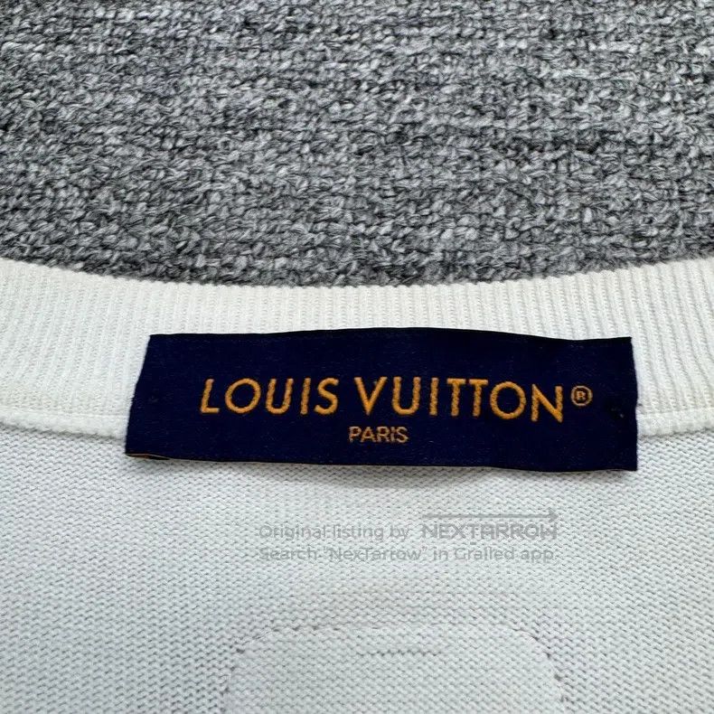 Louis Vuitton Louis Vuitton Leather Letter Knit Short Sleeve Size US L / EU 52-54 / 3 - 2 Thumbnail