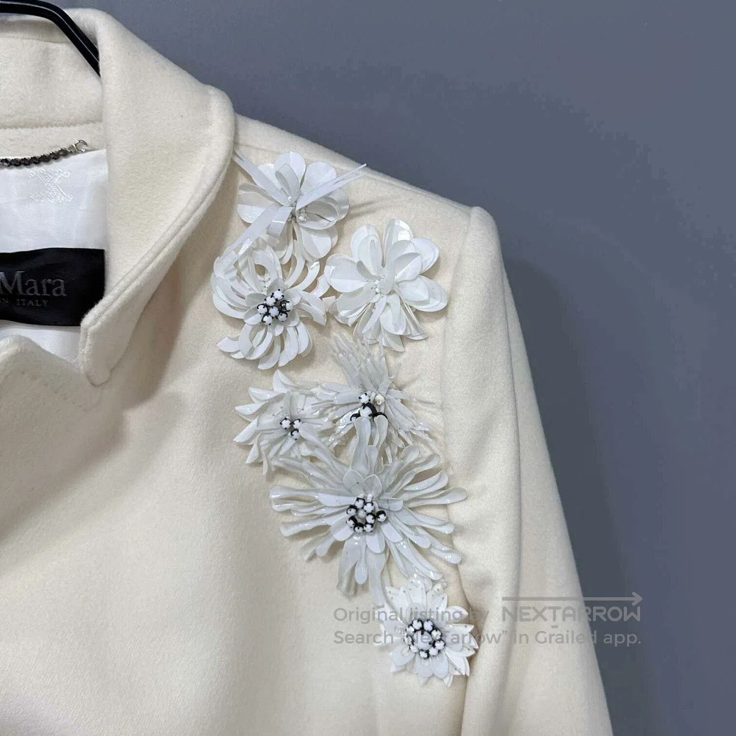 Max Mara MaxMara Black Label Floral Long Coat. Size M / US 6-8 / IT 42-44 - 5 Thumbnail