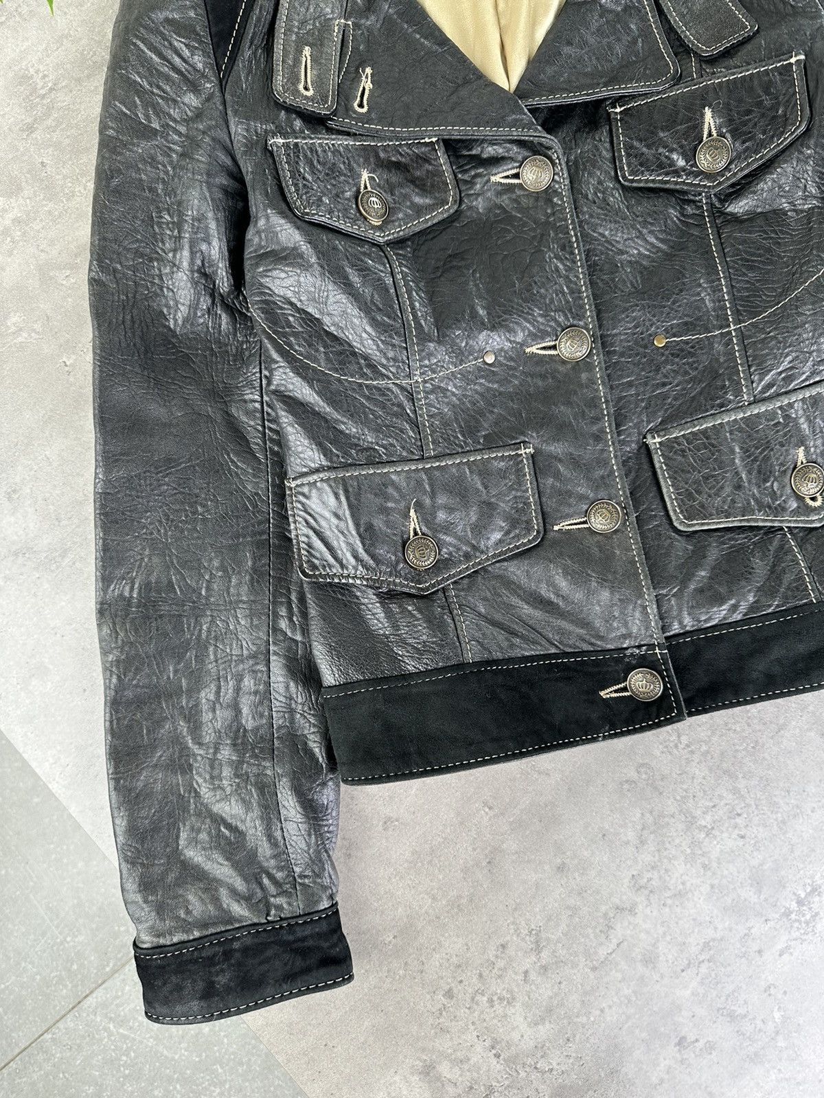 Japanese Brand Vintage Leather Jacket Size S / US 4 / IT 40 - 5 Thumbnail