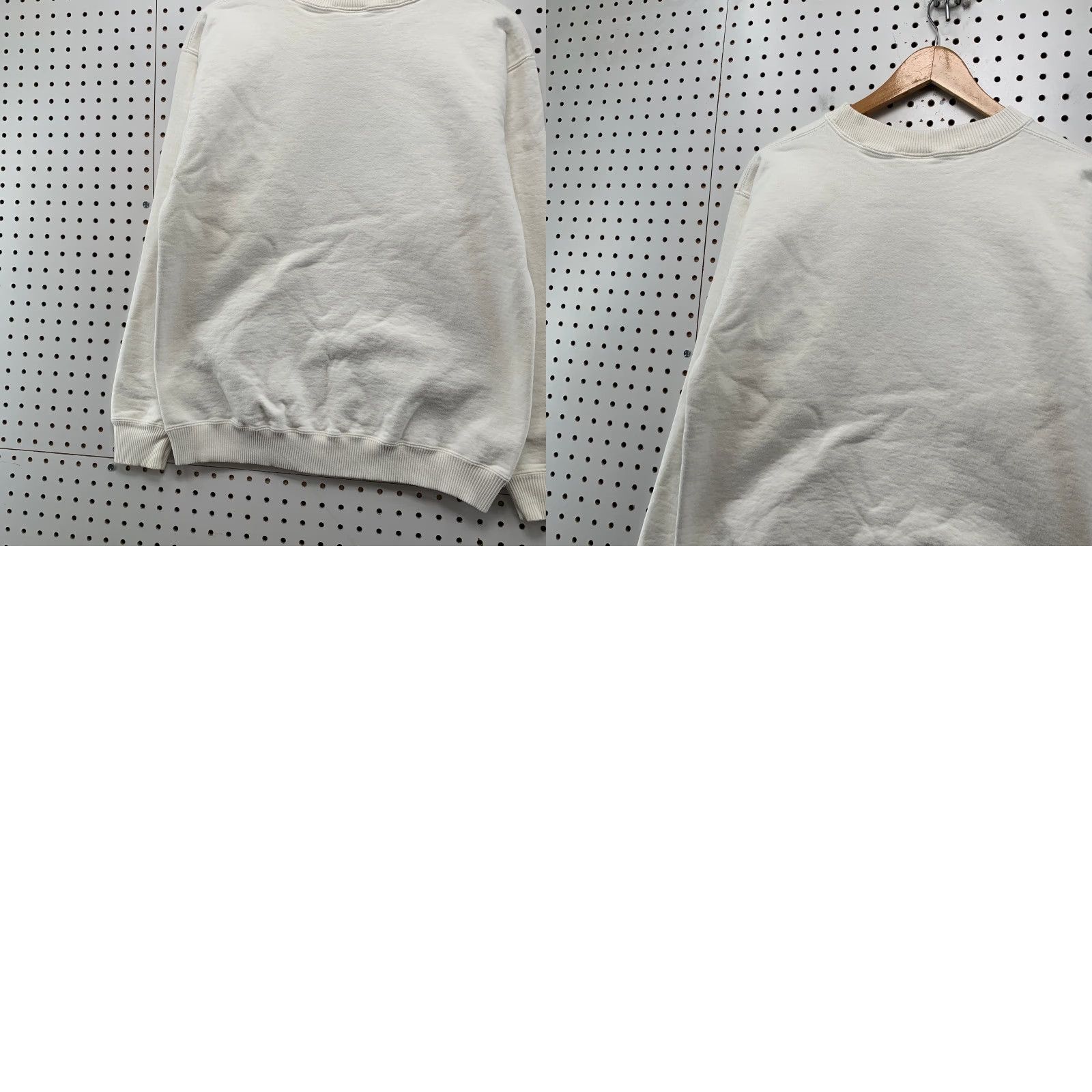 Gildan VINTAGE First Noel Sweatshirt Mens M White Embroidered Fleece Crewneck USA Size US M / EU 48-50 / 2 - 10 Thumbnail