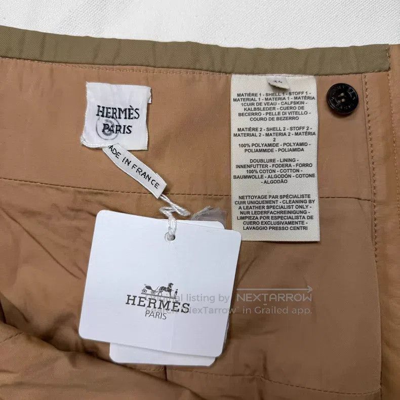 Hermes Hermes Fashion Color Blocked Sheepskin Short Pants Size 42" / US 20 - 4 Thumbnail